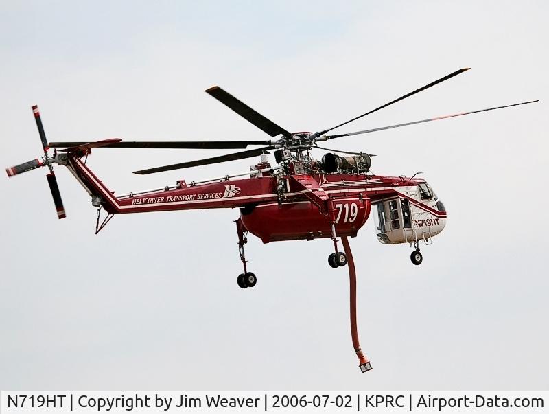 N719HT, 1969 Sikorsky CH-54B Tarhe C/N 64-076, Photographed at Love Field, Prescott, AZ