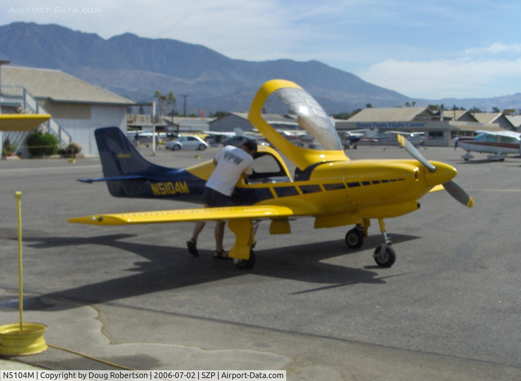 N5104M, 1991 Lancair 360 C/N 605-320-351FB, 1991 Myerly LANCAIR 360, Lycoming IO-360 Ser. A&C