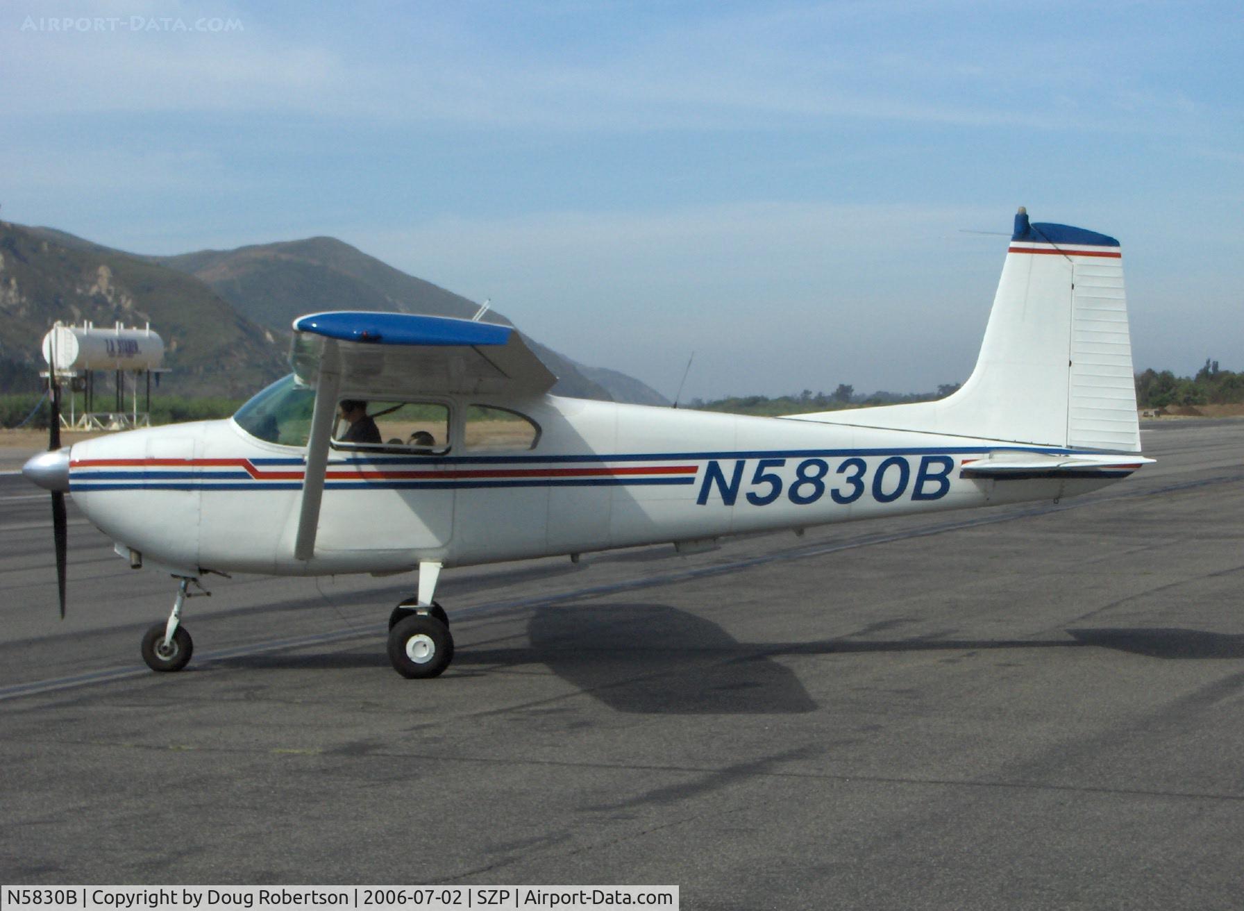 N5830B, 1956 Cessna 182 Skylane C/N 33830, 1956 Cessna 182, Continental O-470-S 230 Hp