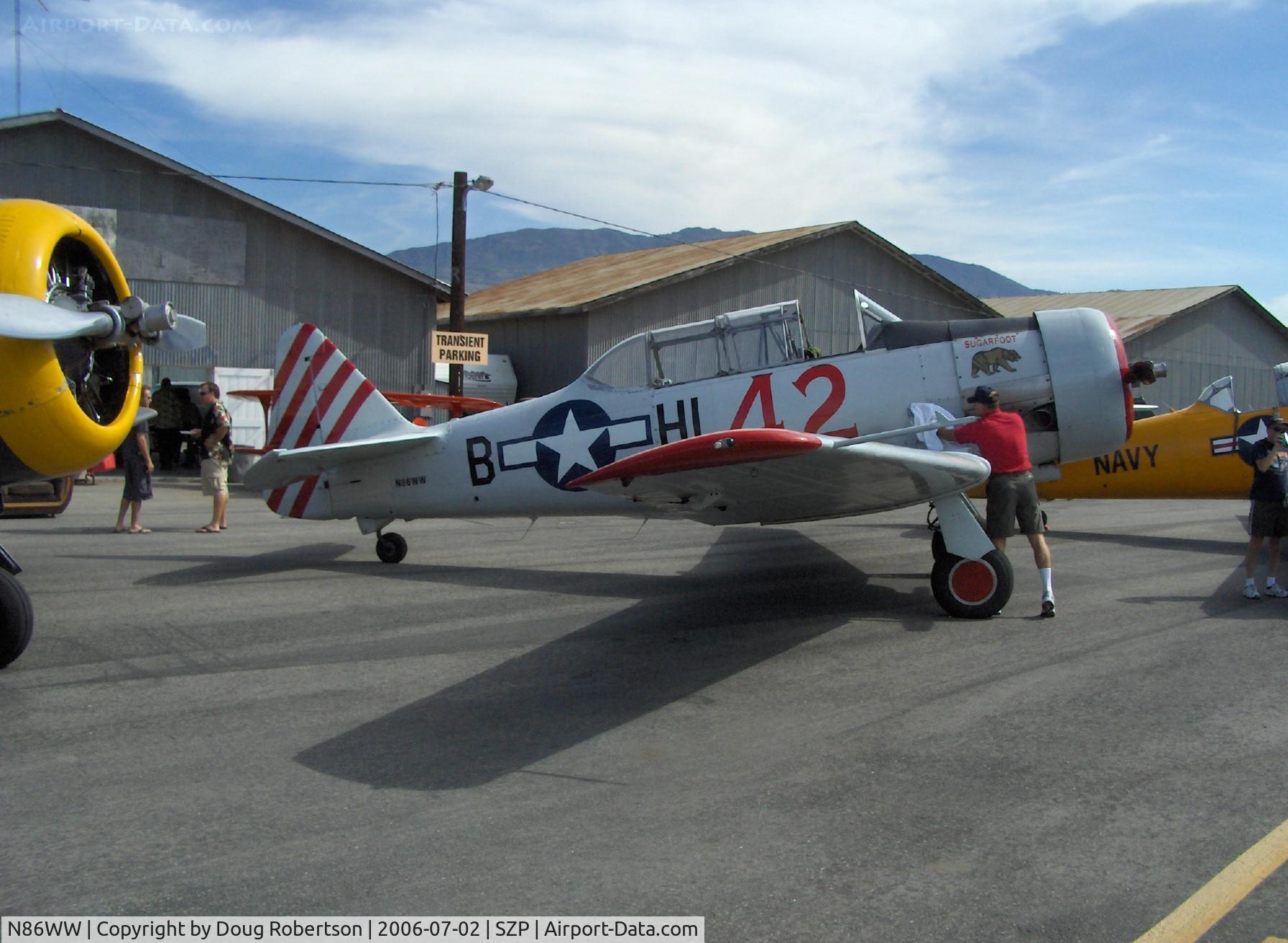 N86WW, 1956 North American SNJ-4 Texan C/N 88-12291, 1956 North American SNJ-4, P&W R1340 550 Hp
