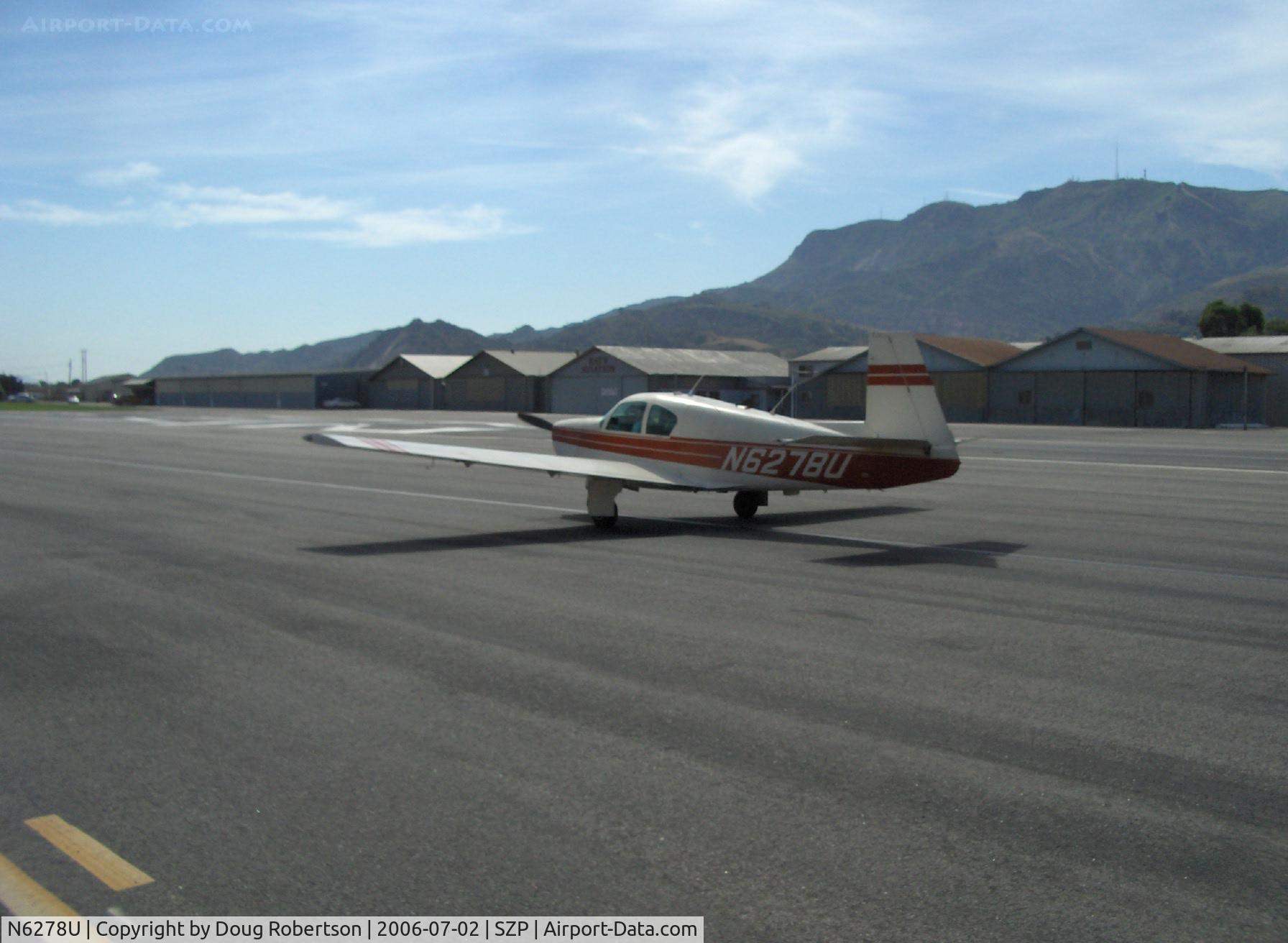 N6278U, 1962 Mooney M20C Ranger C/N 2117, 1962 Mooney M20C, Lycoming O&VO-360 180 Hp. taxi