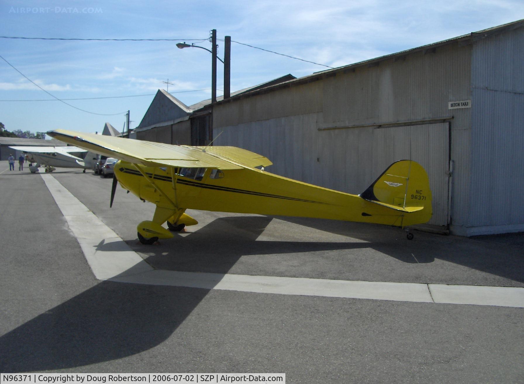 N96371, 1946 Taylorcraft BC12-D Traveler C/N 8671, 1946 Taylorcraft BC-12D, Continental A&C65 65 Hp