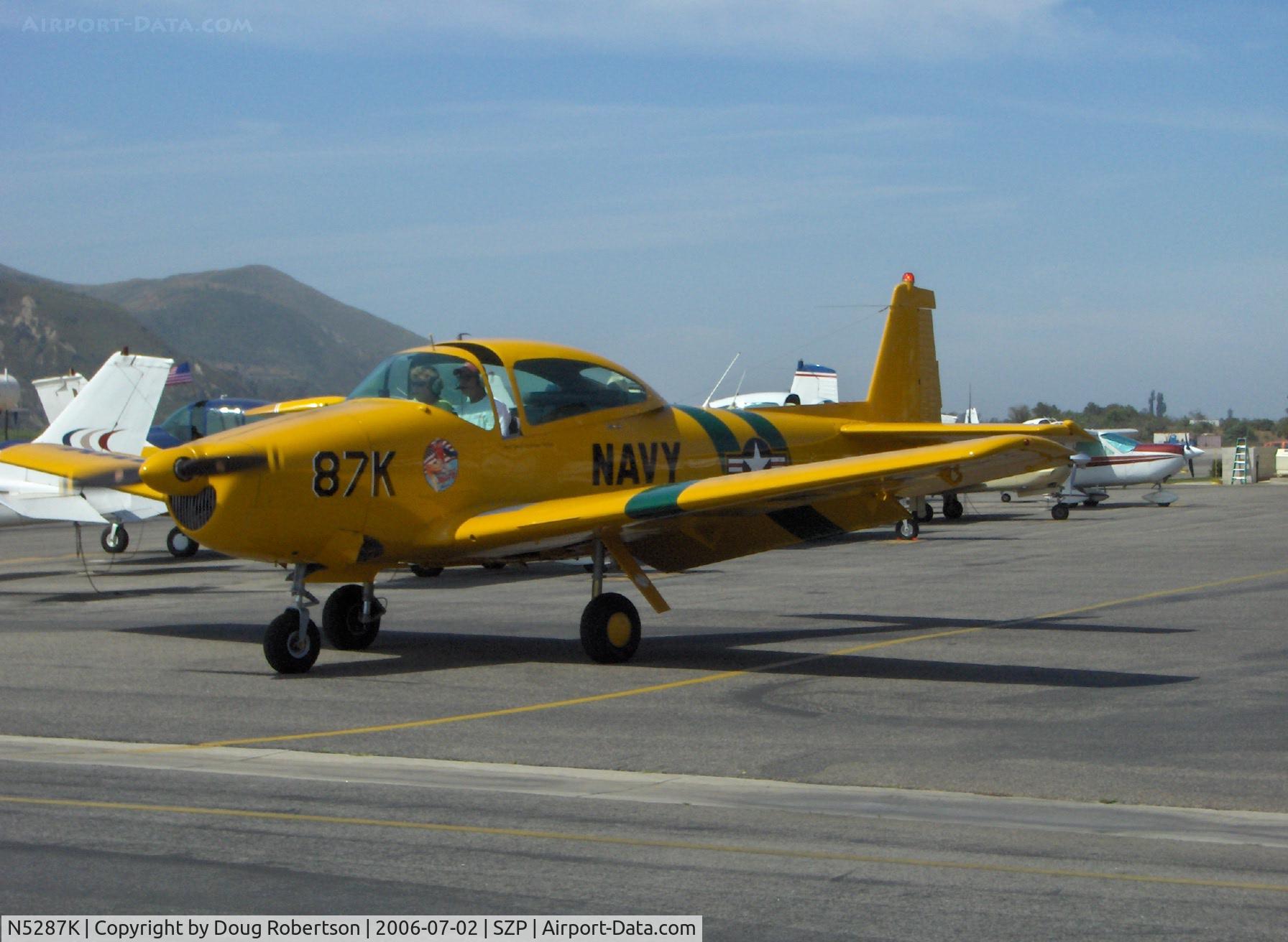 N5287K, 1950 Ryan Navion B C/N NAV-4-2187B, 1950 Ryan NAVION B as L-17B, Lycoming GO-435C&D 240/260 Hp