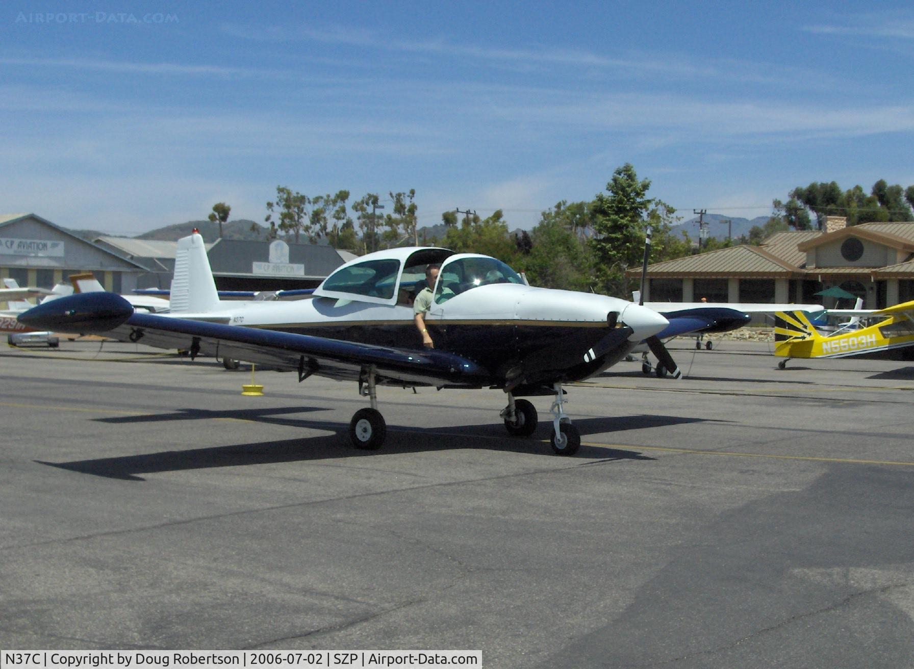 N37C, 1950 Ryan Navion B C/N NAV-4-2184B, 1950 Ryan NAVION B, Continental IO-550 upgrade, engine start