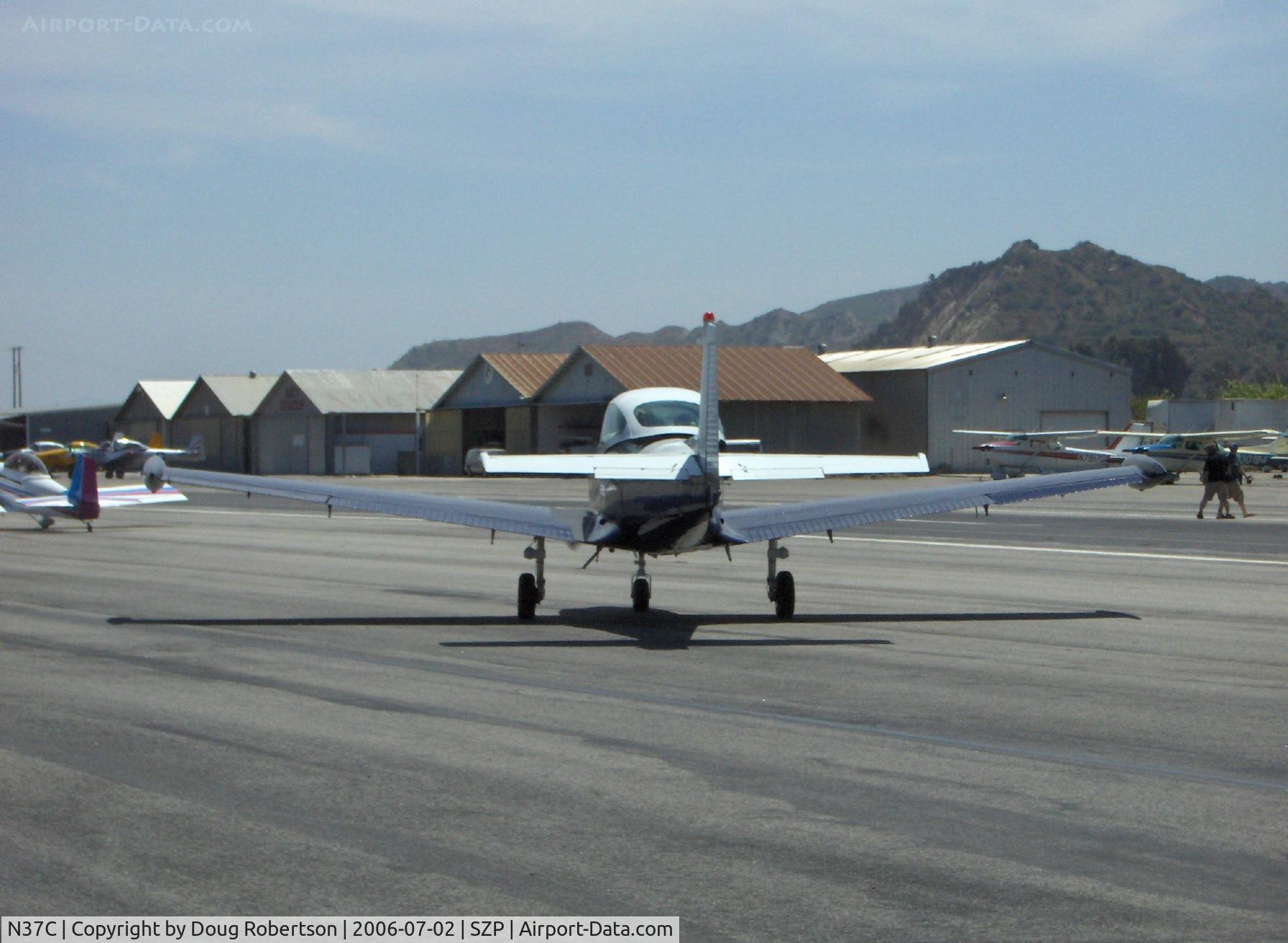 N37C, 1950 Ryan Navion B C/N NAV-4-2184B, 1950 Ryan NAVION B, Continental IO-550 upgrade, taxi