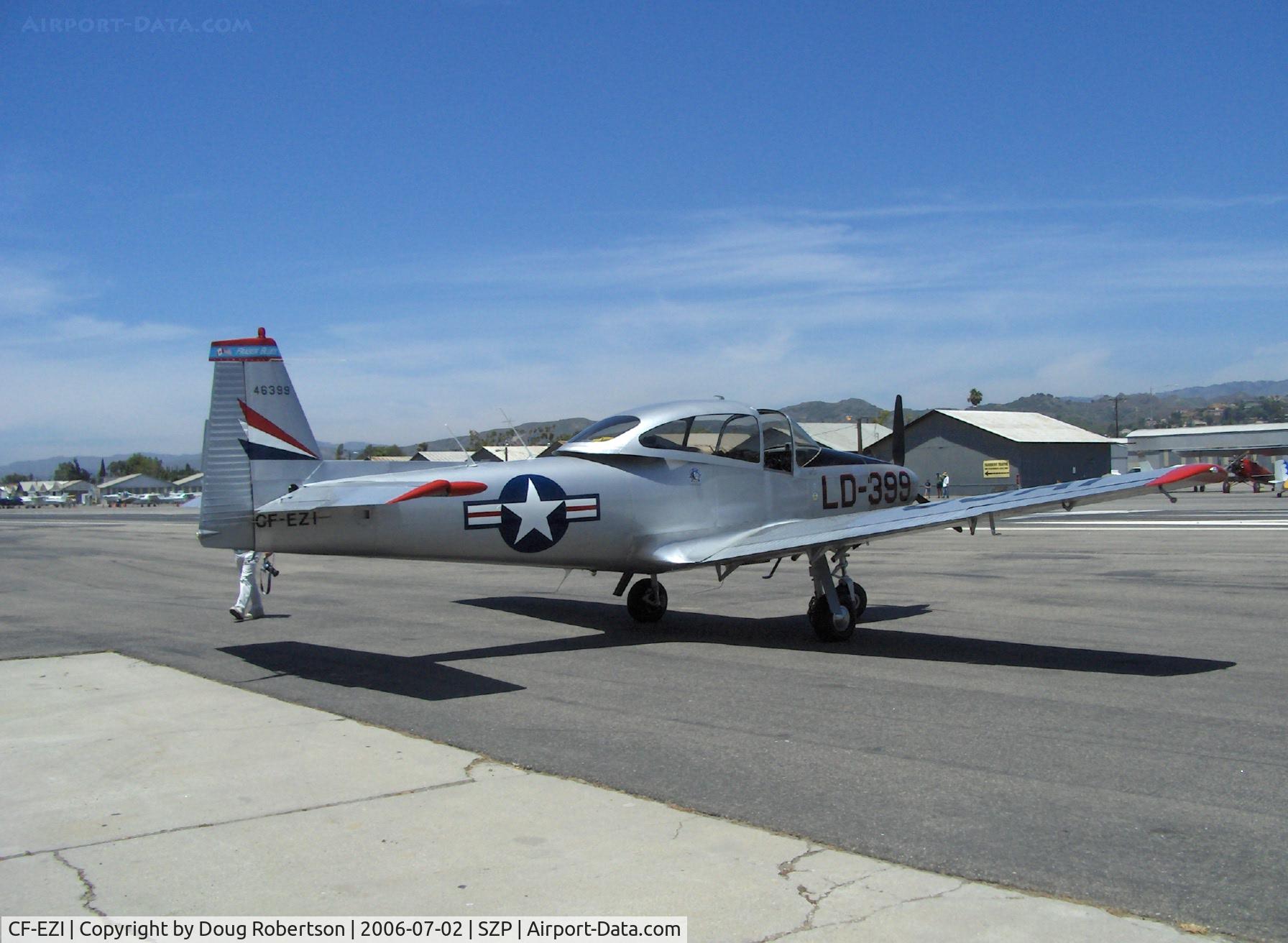 CF-EZI, 1946 North American Navion (NA-145) C/N NAV-4-399, 1946 North American NAVION, Continental E-185