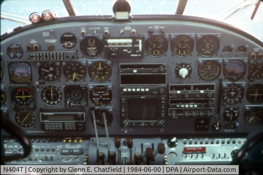 N404T, 1959 Beech E18S-9700 Twin Beech C/N BA-432, Instrument panel close-up