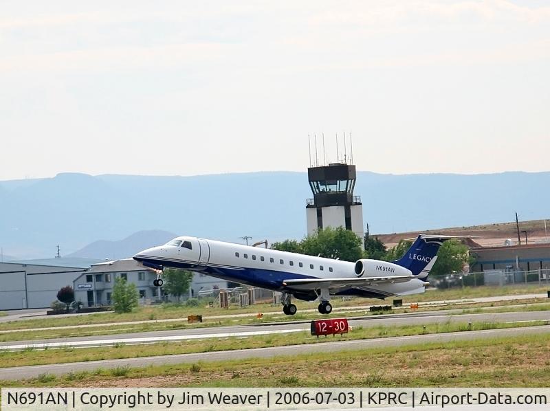 N691AN, 2003 Embraer EMB-135BJ Legacy C/N 14500699, Photographed at Love Field, Prescott, AZ