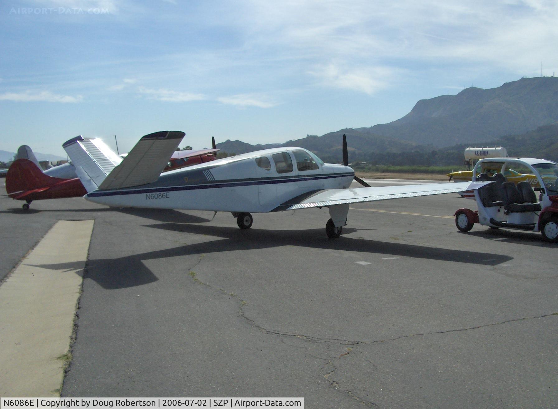 N6086E, 1959 Beech K35 Bonanza C/N D-6038, 1959 Beech K35 BONANZA, Continental IO-470-C 250 Hp
