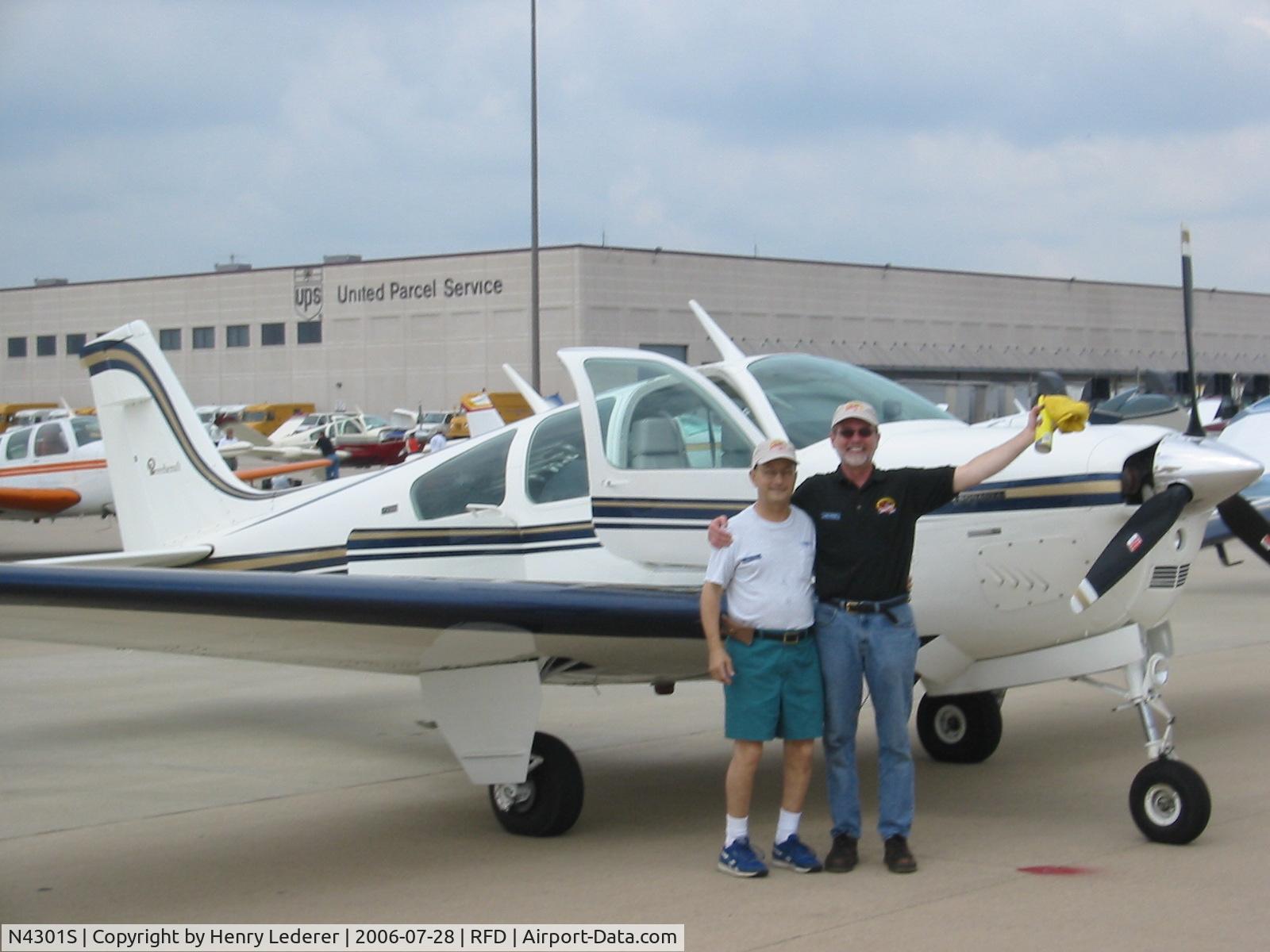 N4301S, 1975 Beech F33A Bonanza C/N CE-578, Tony and Tom on the way to OshKosh