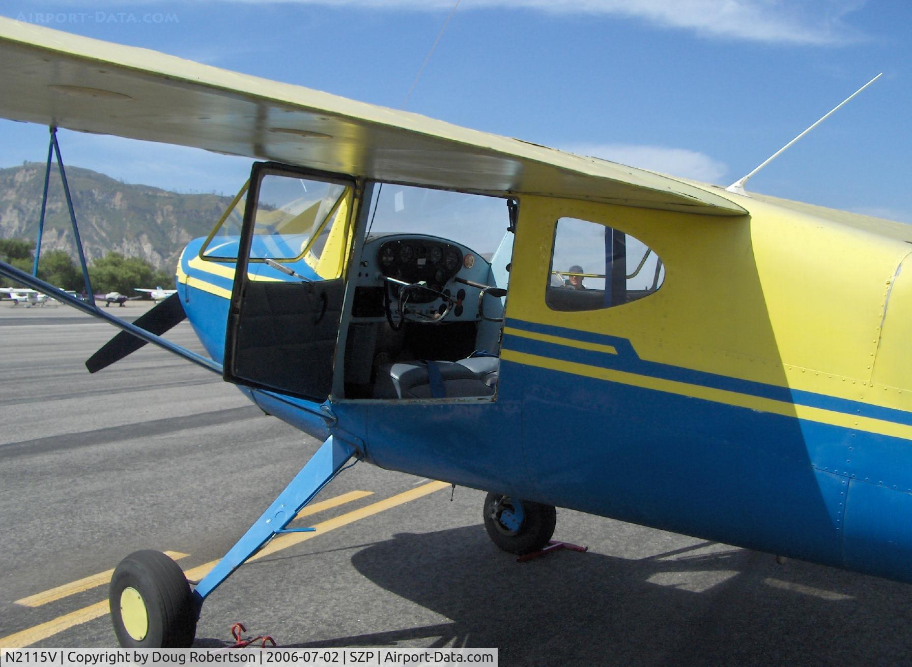 N2115V, 1948 Cessna 120 C/N 14340, 1948 Cessna 120, Continental C85 85 Hp, panel