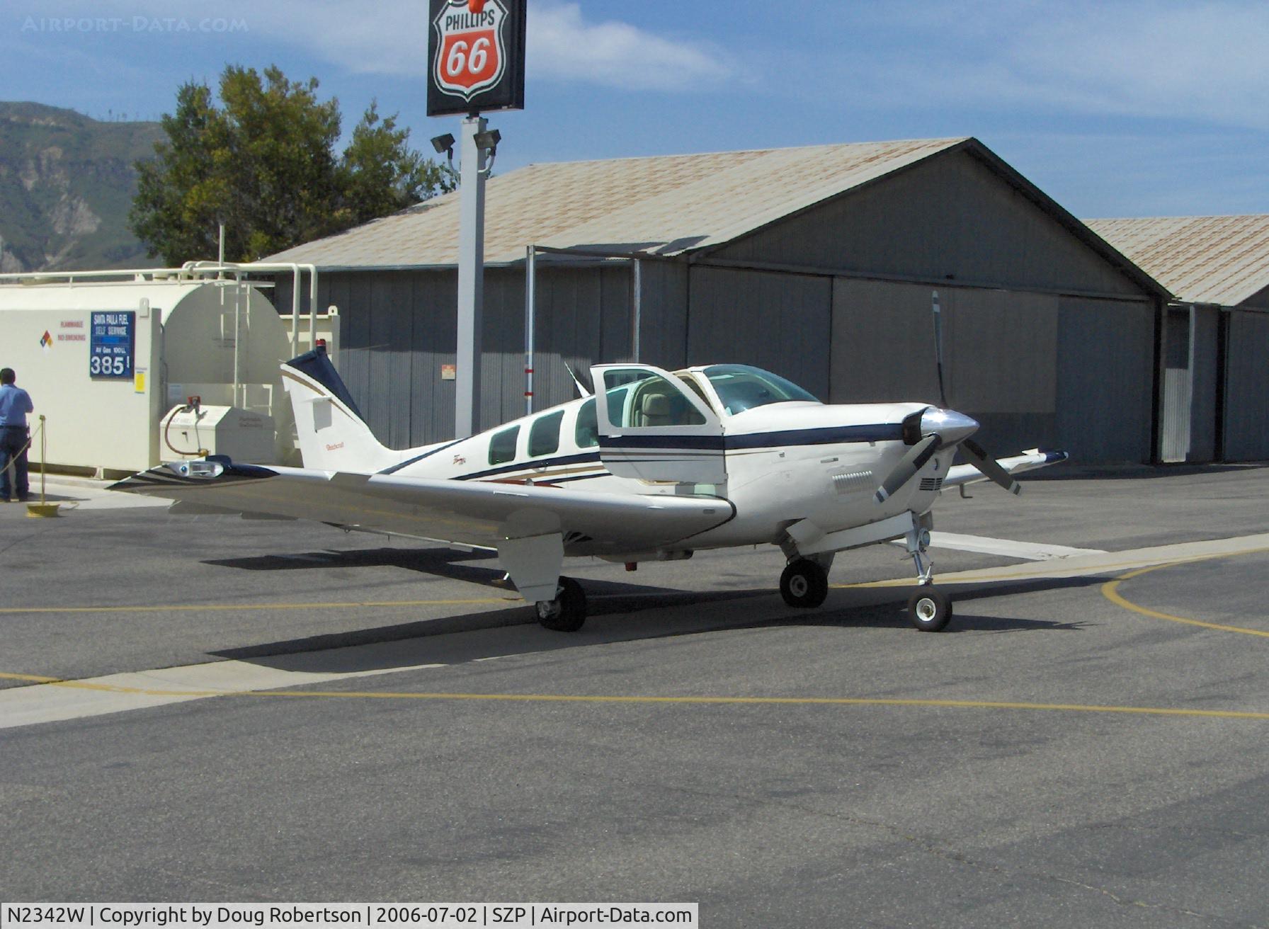 N2342W, 1998 Raytheon Aircraft Company A36 Bonanza C/N E-3191, 1998 Raytheon-Beech A36 BONANZA, Continental IO-550-B 300 Hp