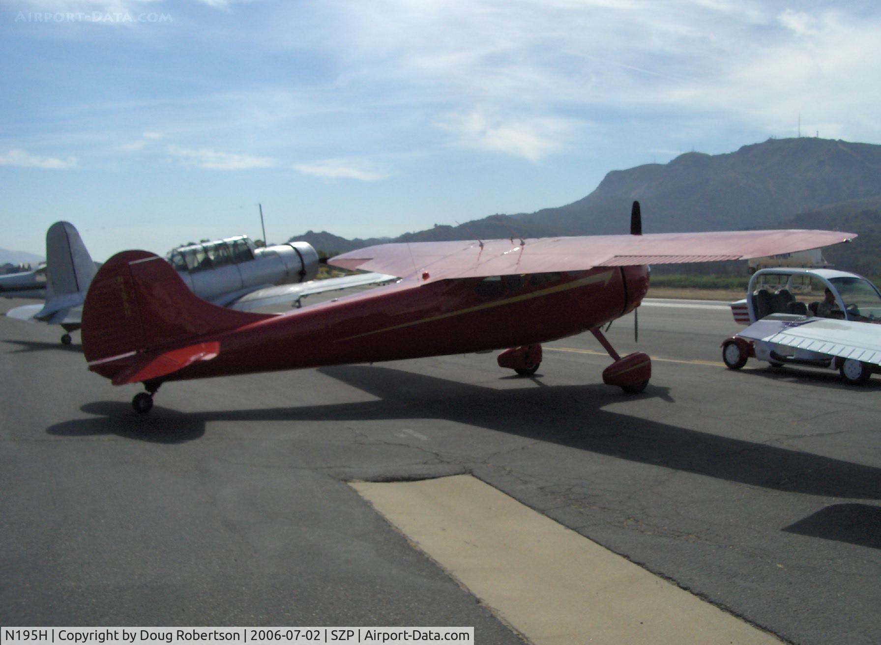 N195H, 1948 Cessna 195 Businessliner C/N 7200, 1948 Cessna 195 BUSINESSLINER, Jacobs R755-A2 radial 300 Hp