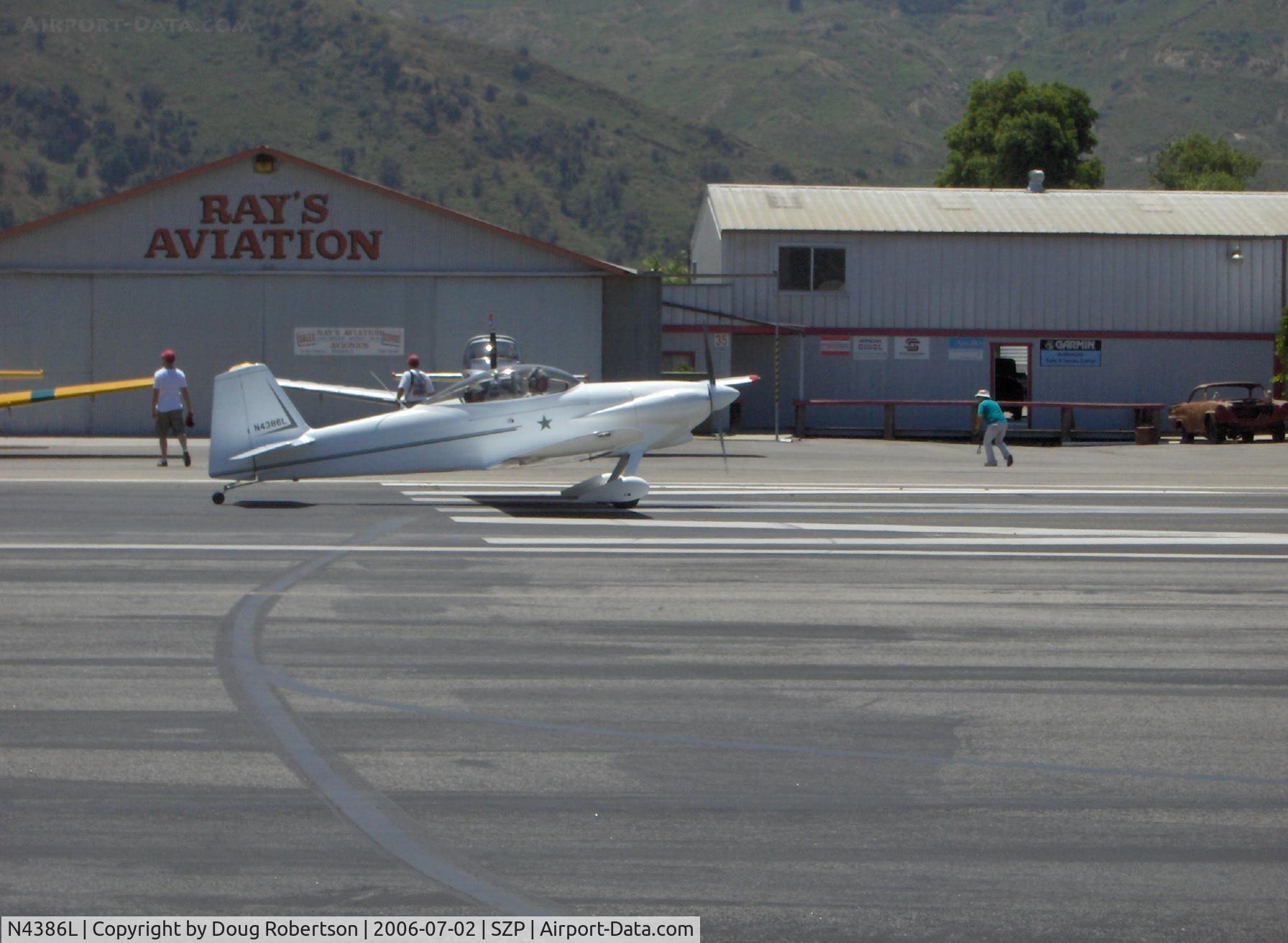 N4386L, 1992 Vans RV-4 C/N 1346, 1992 Anderson VAN'S RV-4, Lycoming O-320, takeoff roll Runway 22