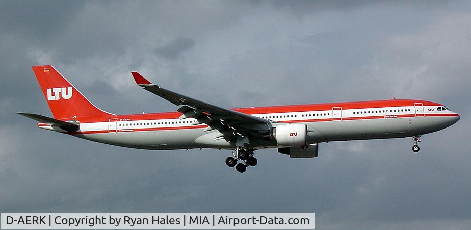 D-AERK, 1996 Airbus A330-322 C/N 120, Landing after a long haul