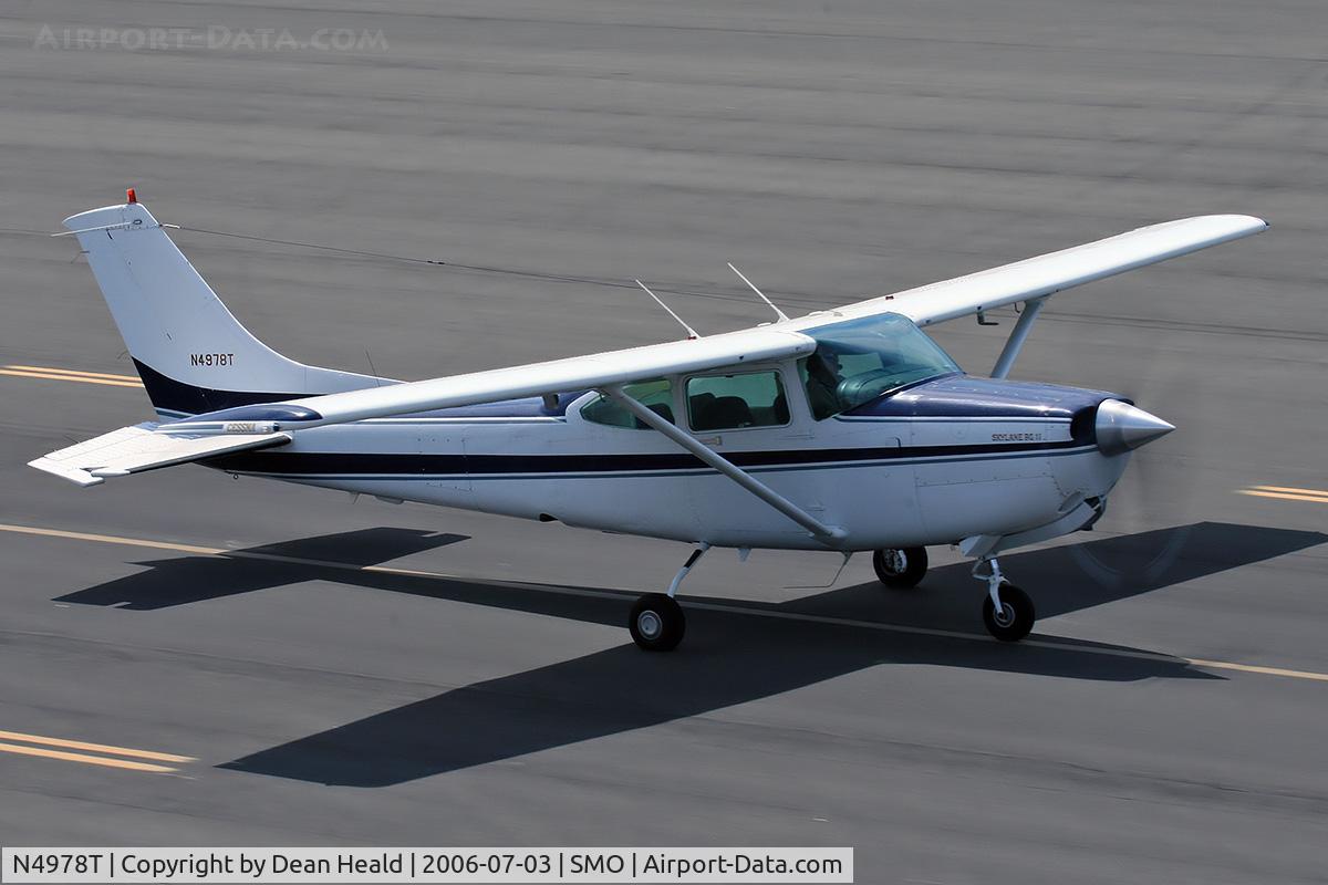N4978T, 1981 Cessna TR182 Turbo Skylane RG C/N R18201811, 1981 Cessna TR182 N4978T taxiing at Santa Monica Municipal Airport (KSMO) - Santa Monica, California.