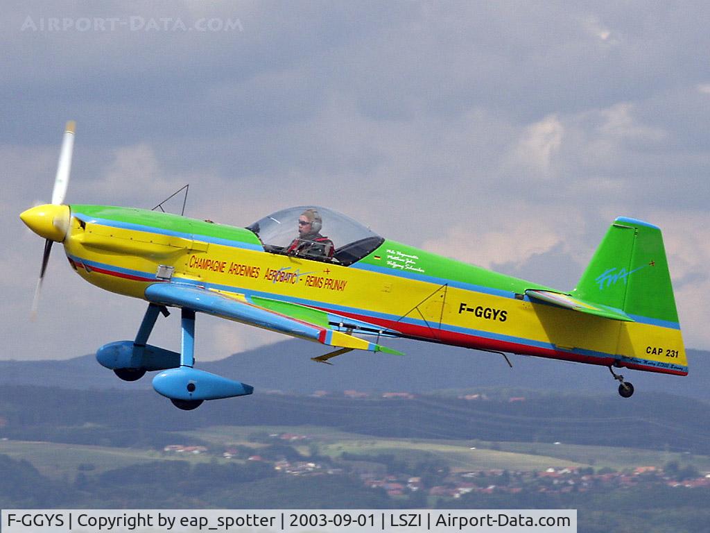 F-GGYS, Mudry CAP-231 C/N 16, Aerobatic championship Schupfart