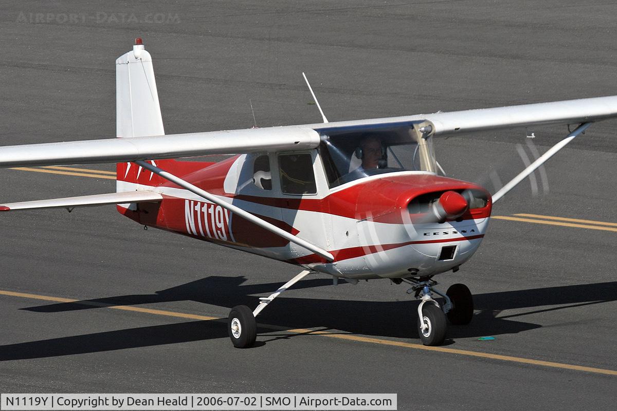 N1119Y, 1962 Cessna 150B C/N 15059519, 1962 Cessna 150B taxiing to RWY 21 at Santa Monica Municipal Airport (KSMO) - Santa Monica, California.