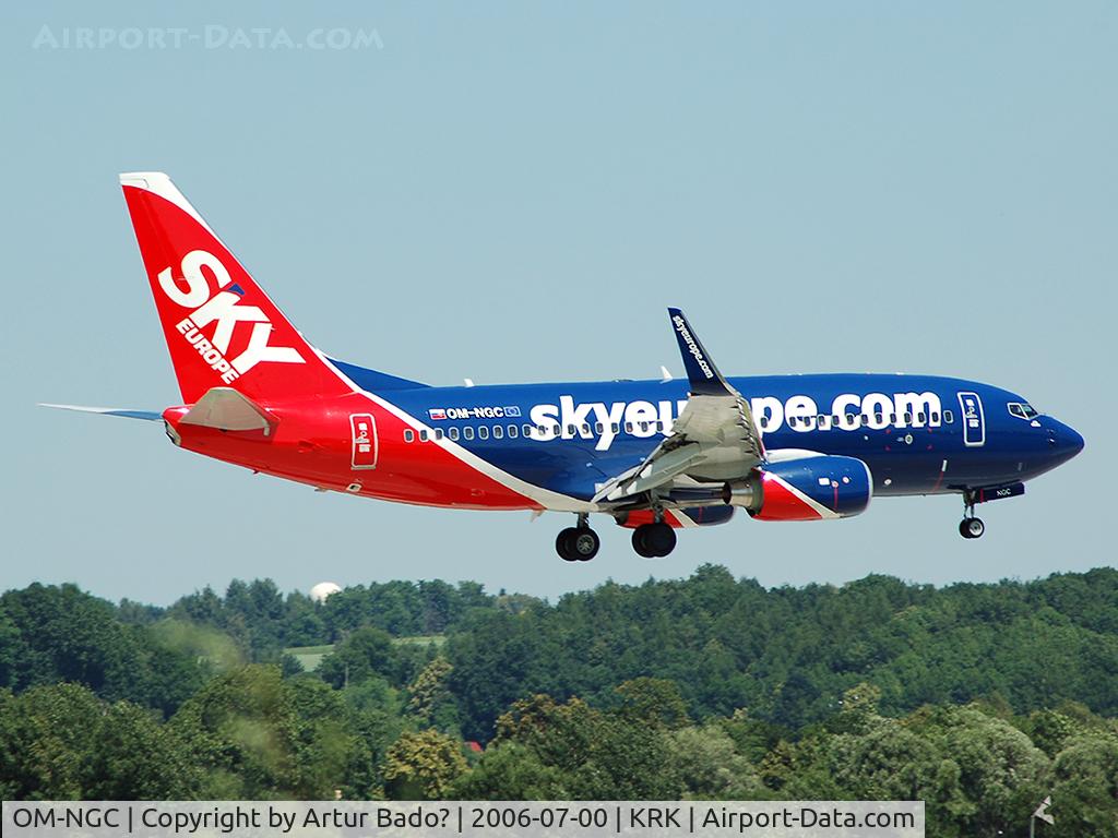 OM-NGC, 2006 Boeing 737-76N C/N 32696, Sky Europe