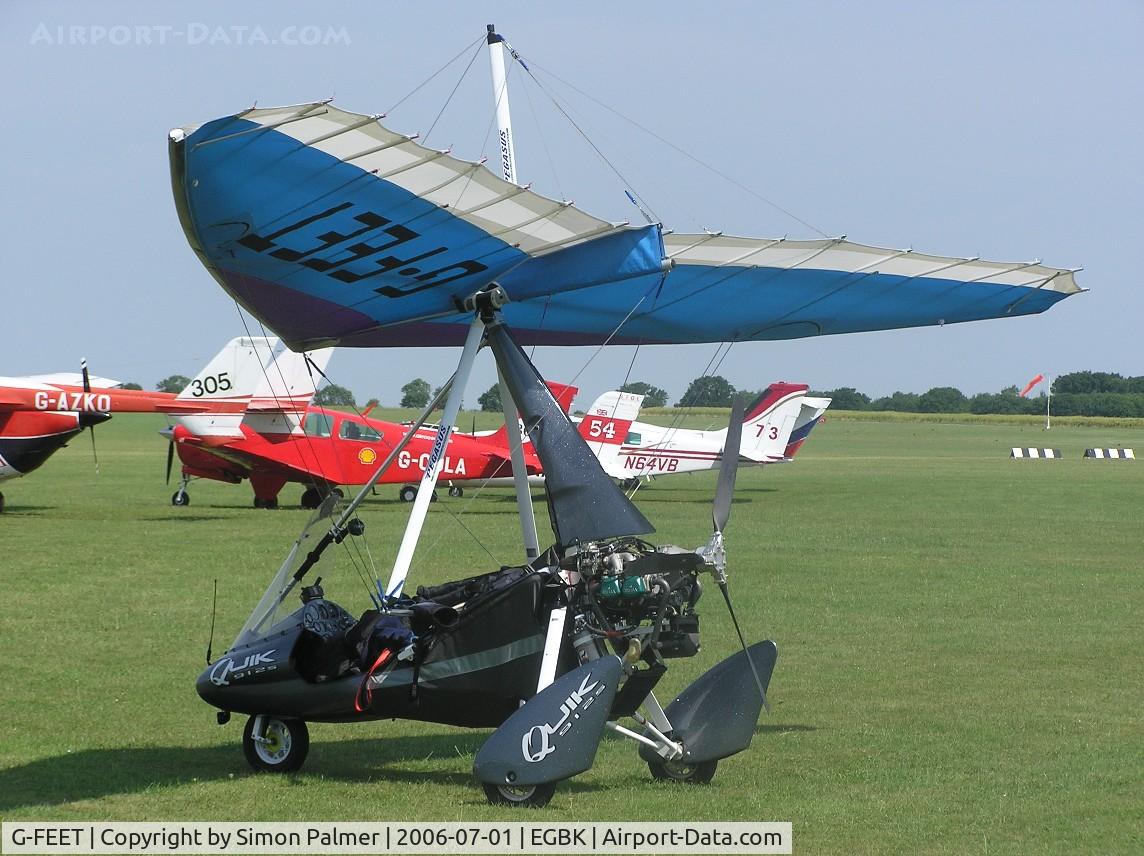 G-FEET, 2005 P&M Aviation Pegasus Quik C/N 8133, Pegasus Quik microlight at Sywell aerodrome