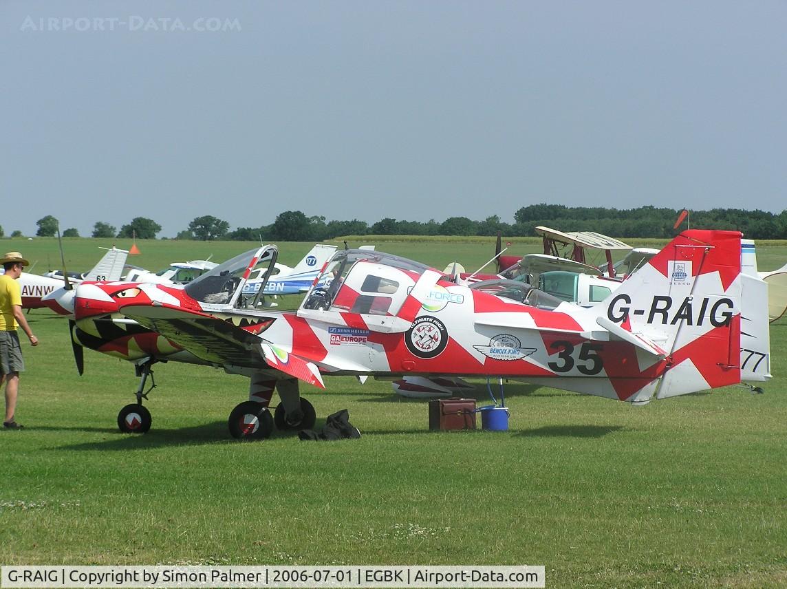 G-RAIG, 1972 Scottish Aviation Sk.61D Bulldog C/N BH100/146, Fierce looking Bulldog