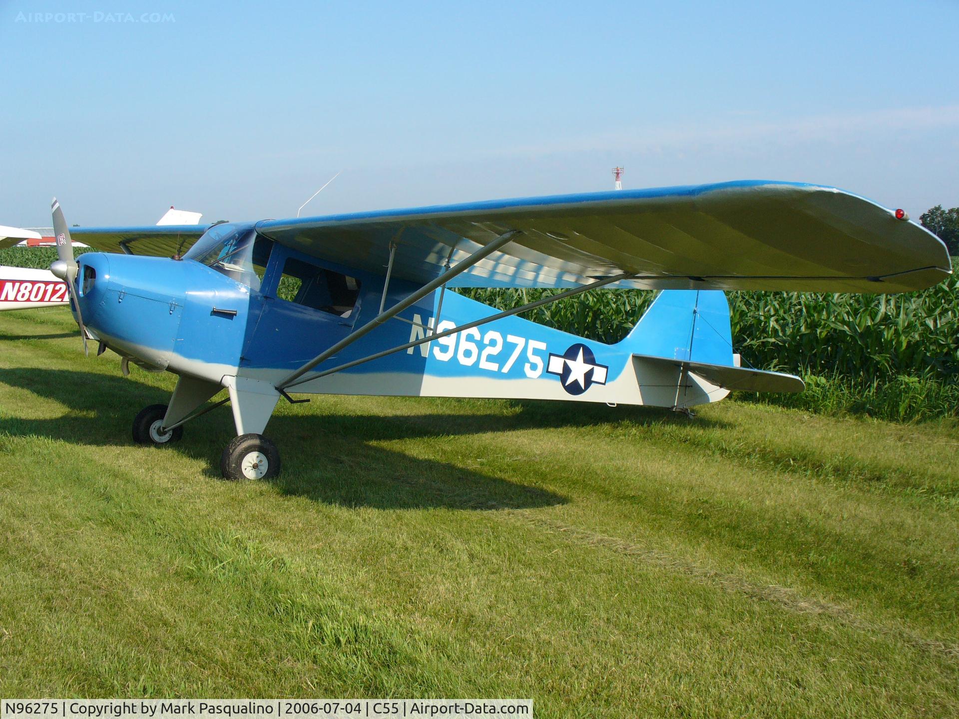 N96275, 1946 Taylorcraft BC12-D C/N 8575, Taylorcraft BC-12D