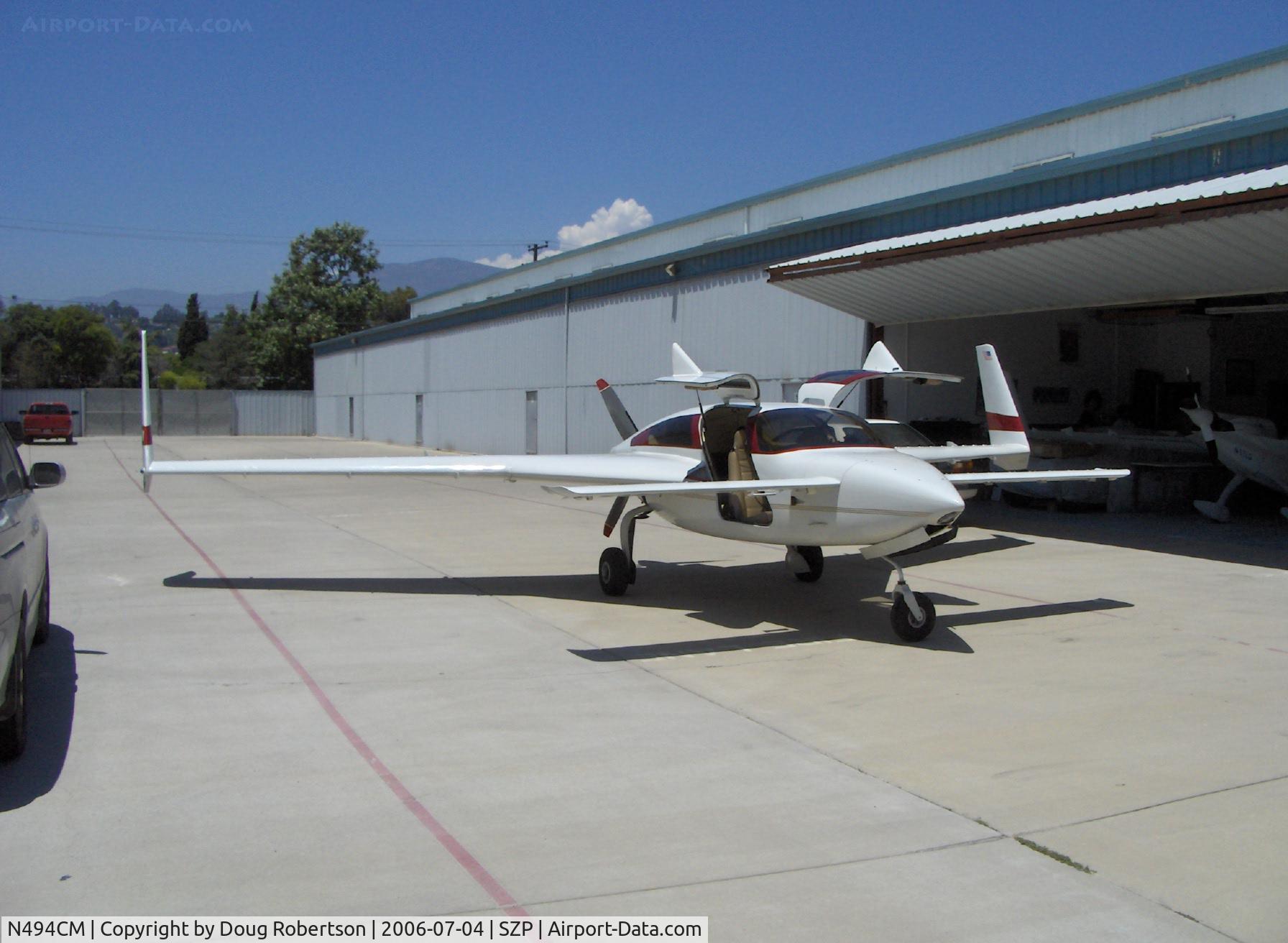 N494CM, 2000 Velocity Velocity XL RG C/N 001 (N494CM), 2000 Martin VELOCITY XL RG, Lycoming IO-540