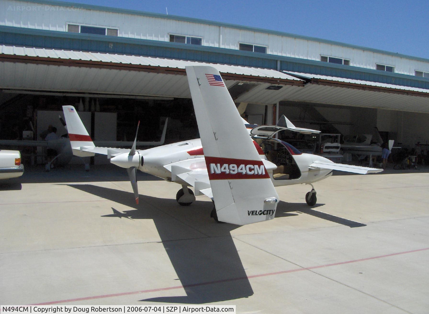 N494CM, 2000 Velocity Velocity XL RG C/N 001 (N494CM), 2000 Martin VELOCITY XL RG, Lycoming IO-540, dual rudders