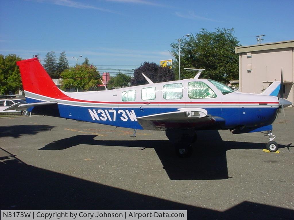 N3173W, 1974 Beech A36 Bonanza 36 C/N E-513, Bonanza in Sacramento, CA