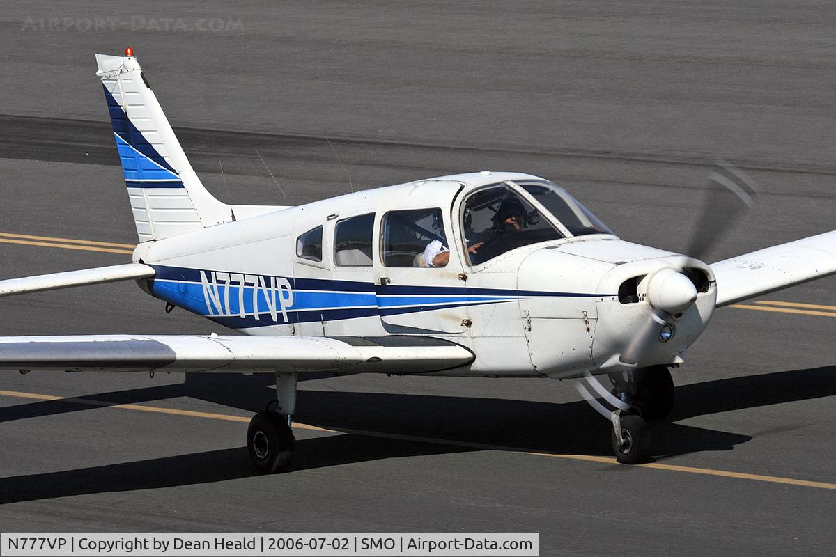 N777VP, 1974 Piper PA-28-151 Cherokee Warrior C/N 28-7415632, 1974 Piper PA28-151 N777VP taxiing to RWY 21 at Santa Monica Municipal Airport (KSMO) - Santa Monica, California.