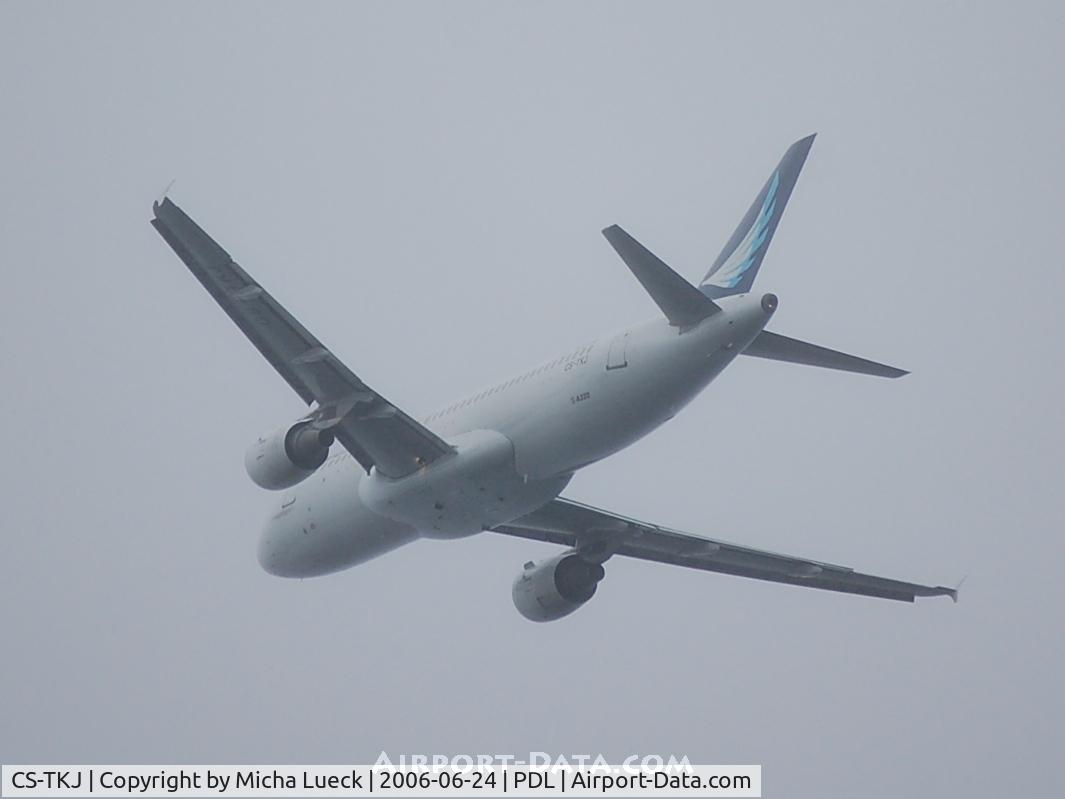 CS-TKJ, 1998 Airbus A320-212 C/N 795, Leaving Ponta Delgada in the Azores