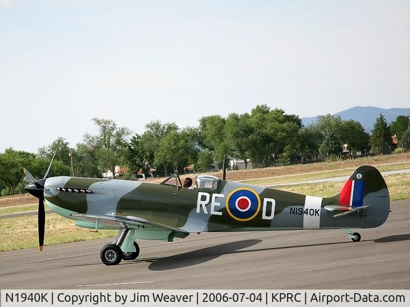 N1940K, 2003 Jurca MJ-100 Spitfire C/N MK9EX, Photographed at Love Field, Prescott, AZ
