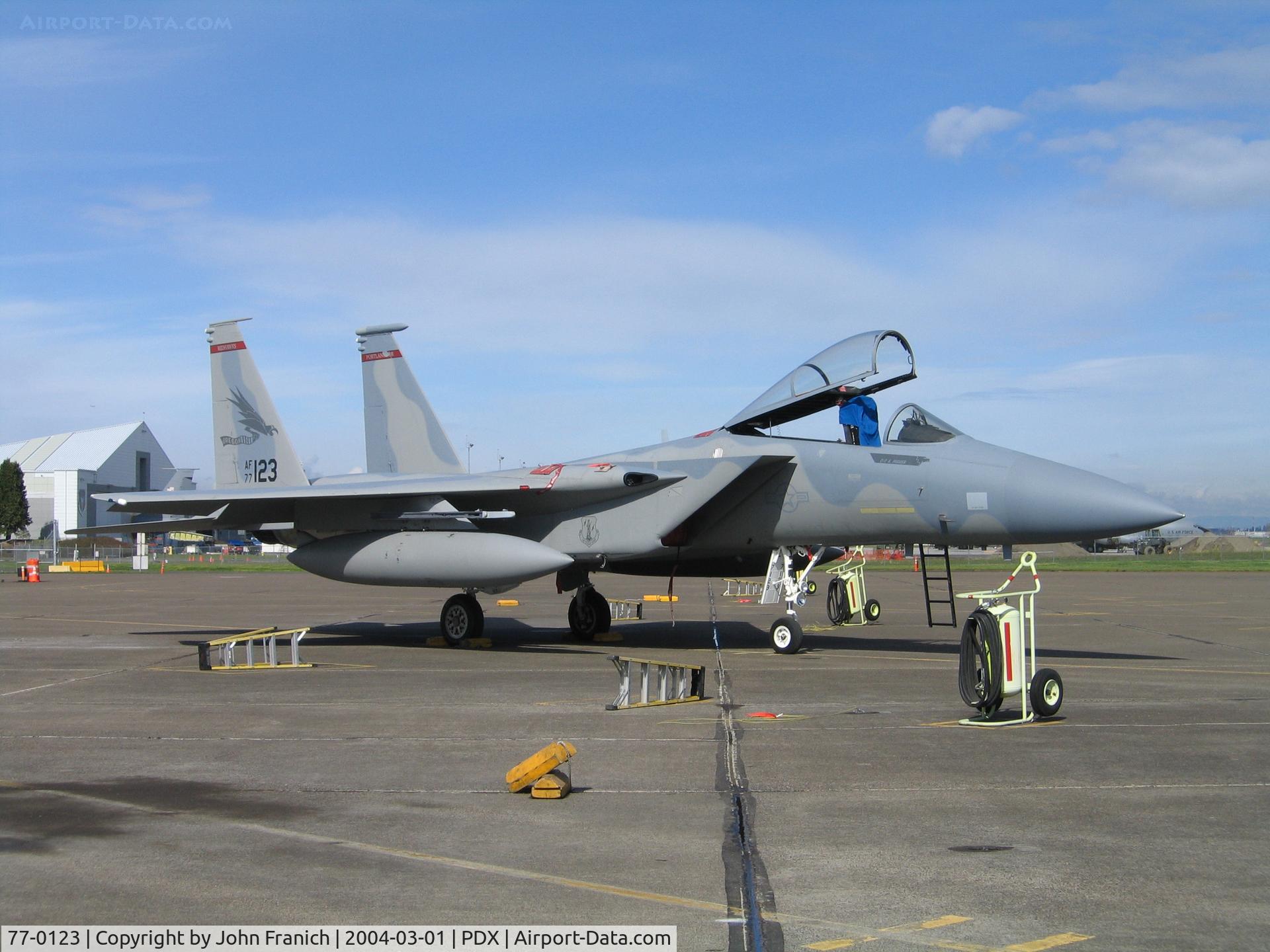77-0123, McDonnell Douglas F-15A Eagle C/N 0410/A335, Tour with Captian Poorman