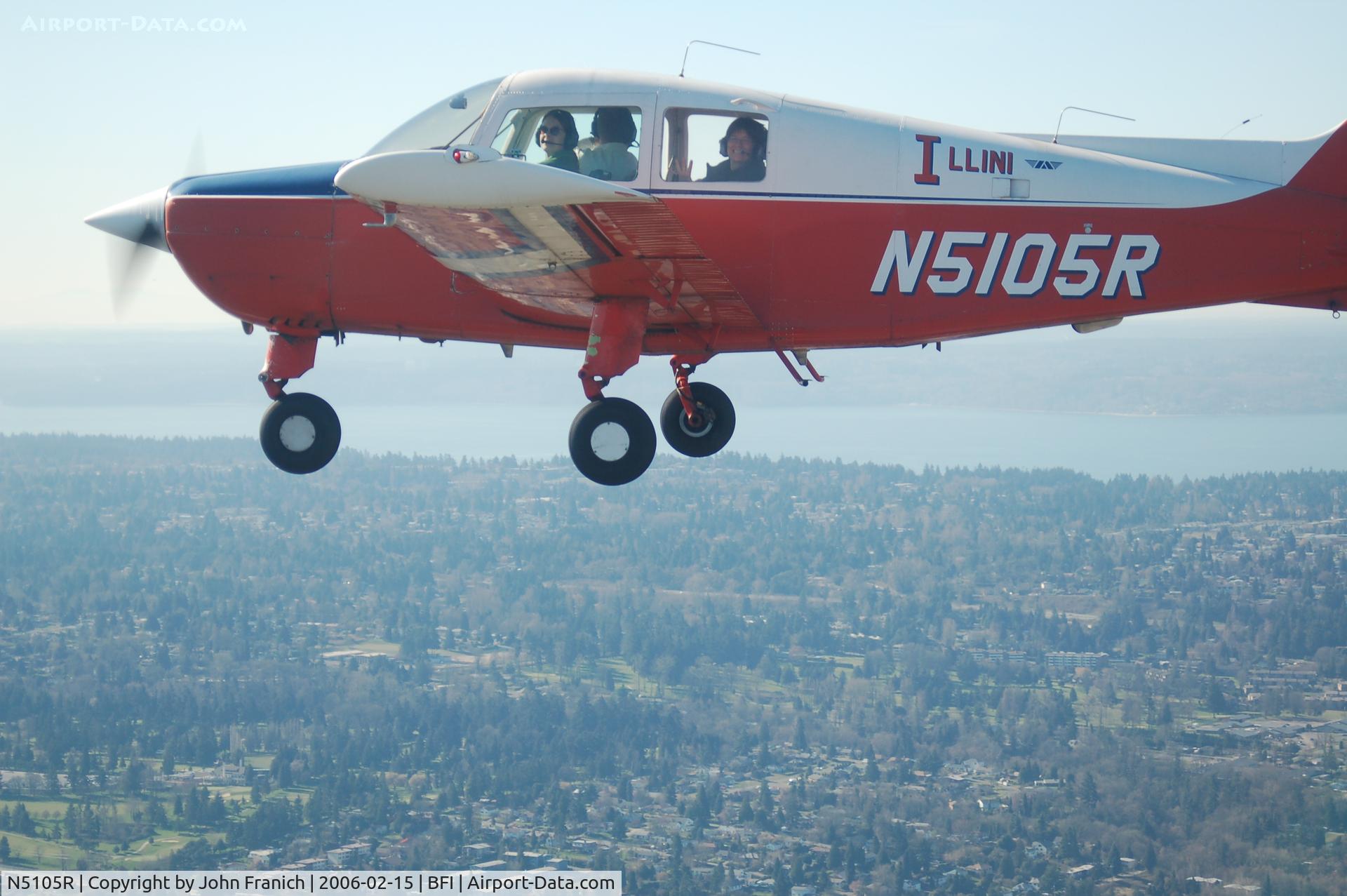 N5105R, 1974 Beech B19 Sport 150 C/N MB-639, Flight of 2 transition BFI