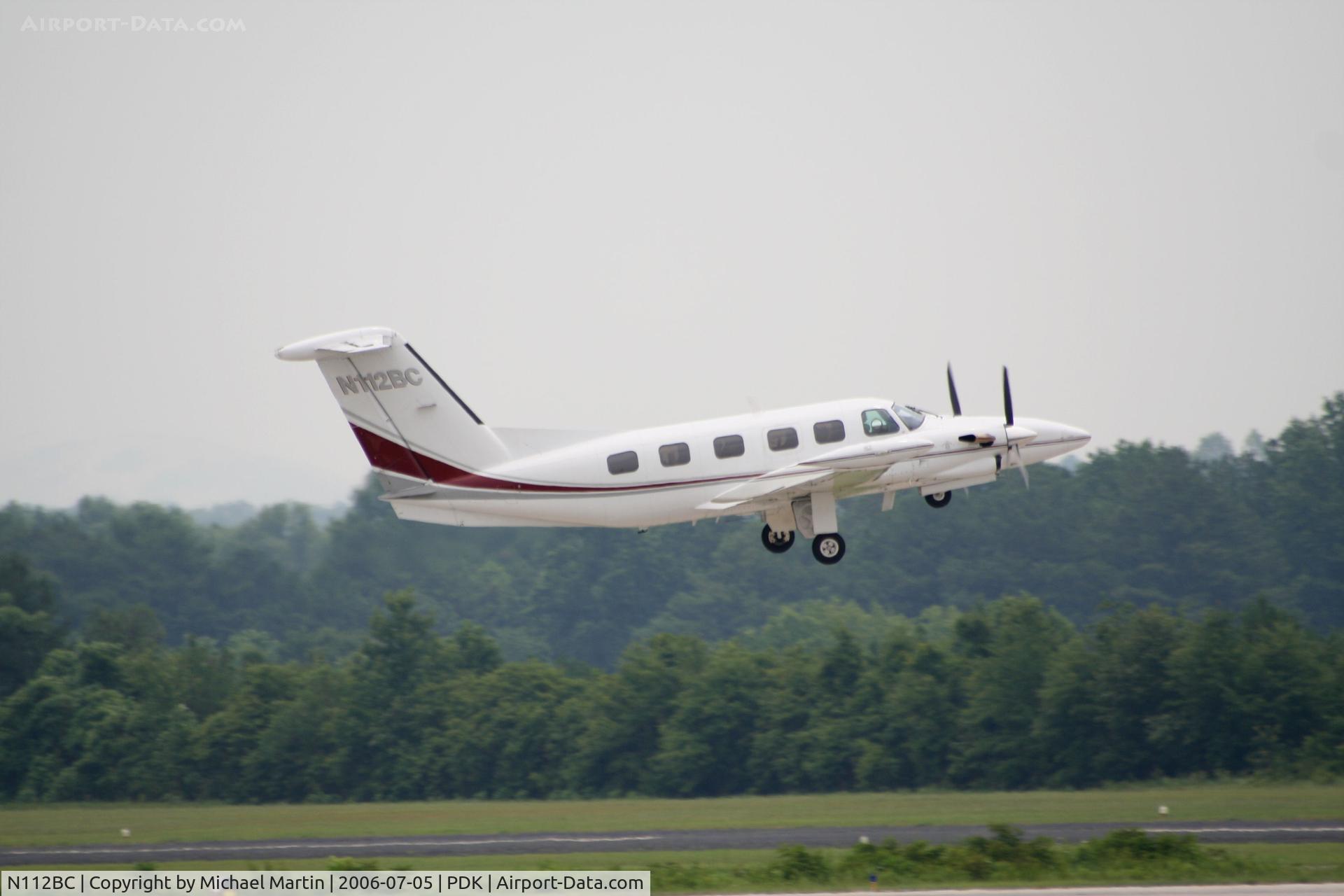 N112BC, 1981 Piper PA-42 Cheyenne III C/N 42-8001027, Departing 20L