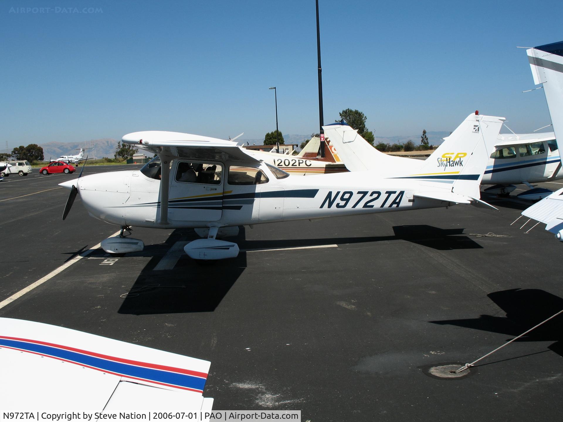 N972TA, 2002 Cessna 172S C/N 172S9171, Confluence Systems Consulting 2002 Cessna 172S Skyhawk on a sunny Saturday afternoon @ Palo Alto Municipal Airport, CA