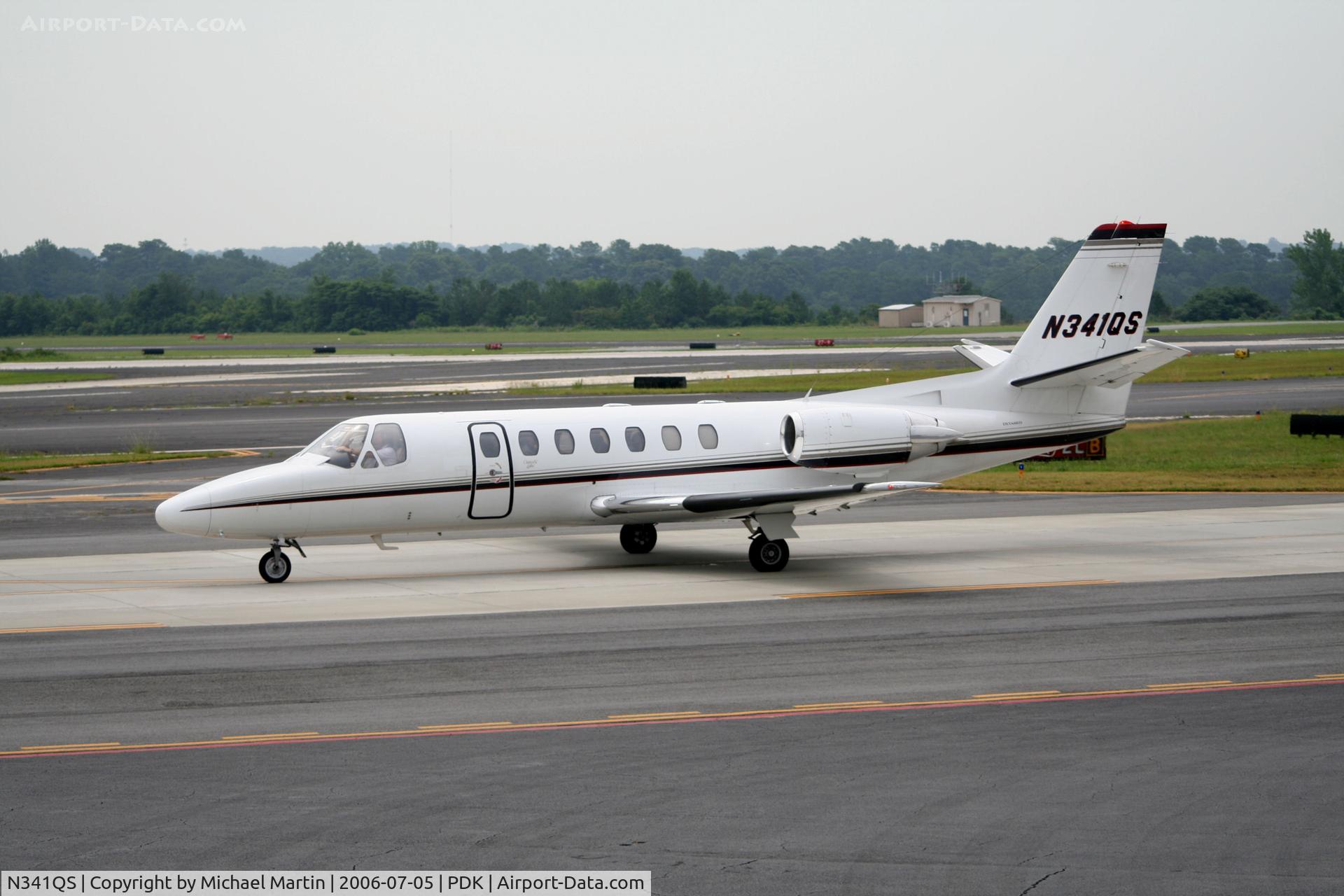 N341QS, 2008 Cessna 680 Citation Sovereign C/N 680-0225, Taxing to Epps Air Service
