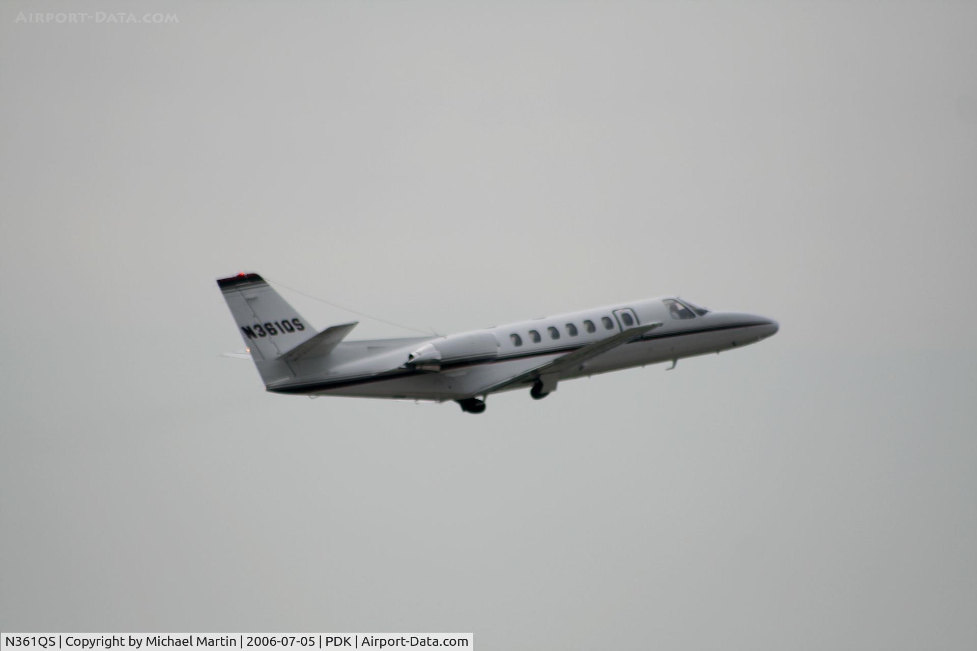 N361QS, 2008 Cessna 680 Citation Sovereign C/N 680-0235, Departing 20L