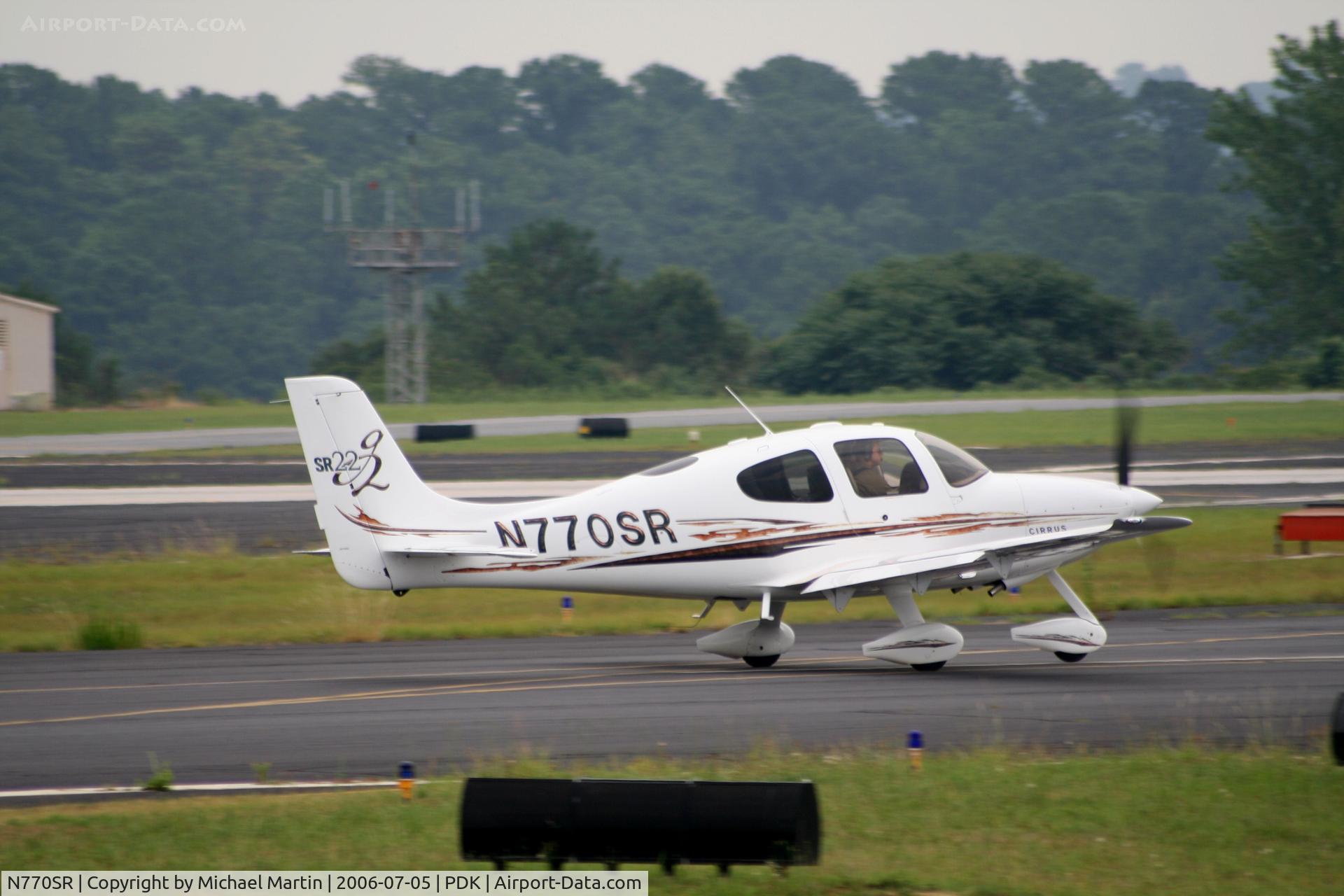 N770SR, 2006 Cirrus SR22 C/N 1939, Departing Runway 20R