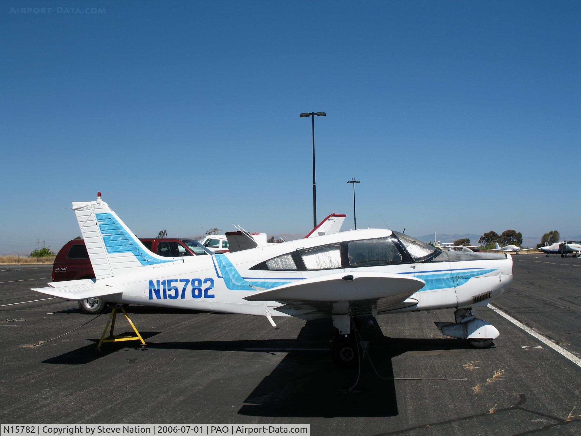 N15782, 1972 Piper PA-28-180 C/N 28-7305144, 1972 Piper PA-28-180 minus engine on sunny Saturday afternoon @ Palo Alto Municipal Airport, CA