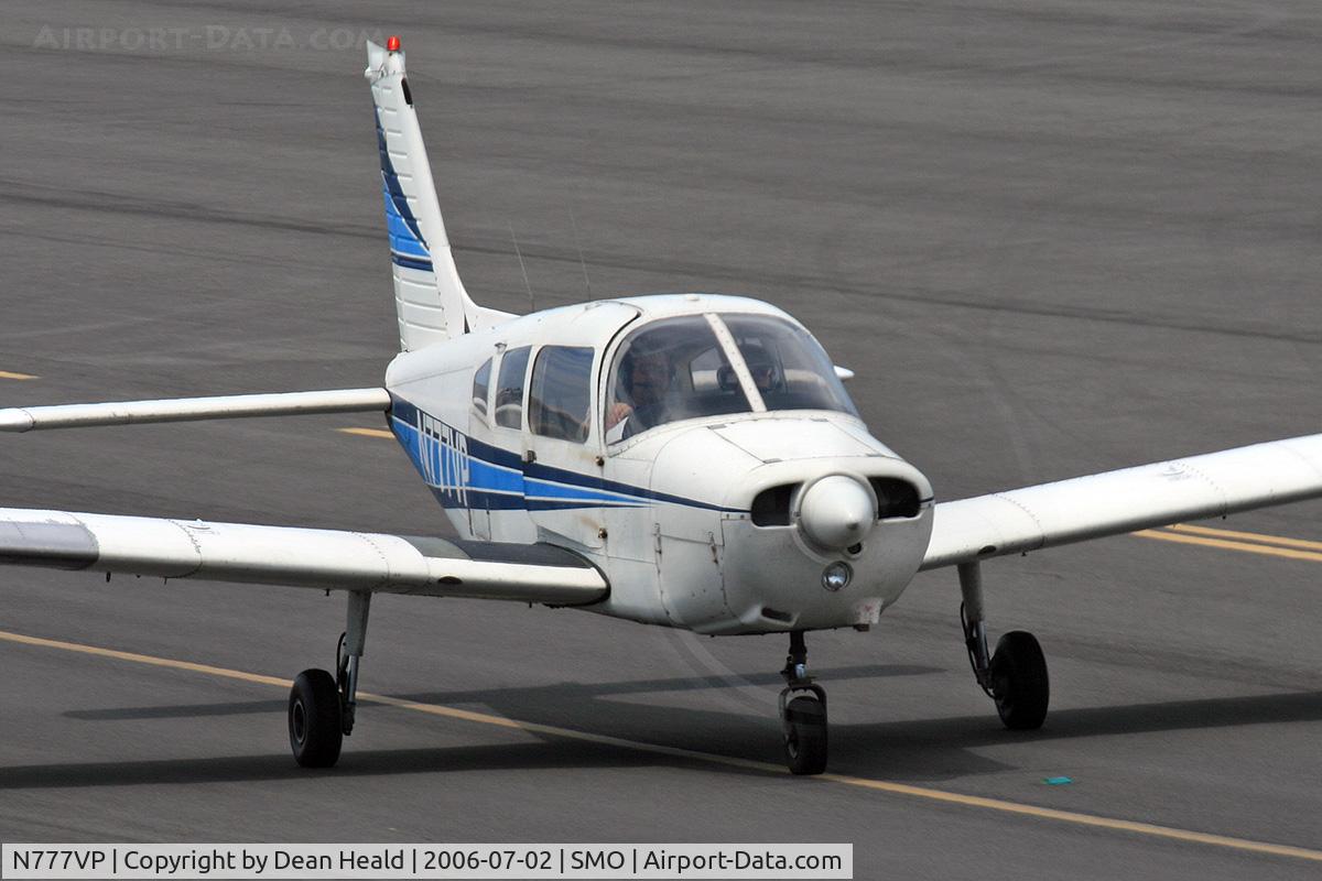 N777VP, 1974 Piper PA-28-151 Cherokee Warrior C/N 28-7415632, 1974 Piper PA28-151 N777VP taxiing to RWY 21 at Santa Monica Municipal Airport (KSMO) - Santa Monica, California.