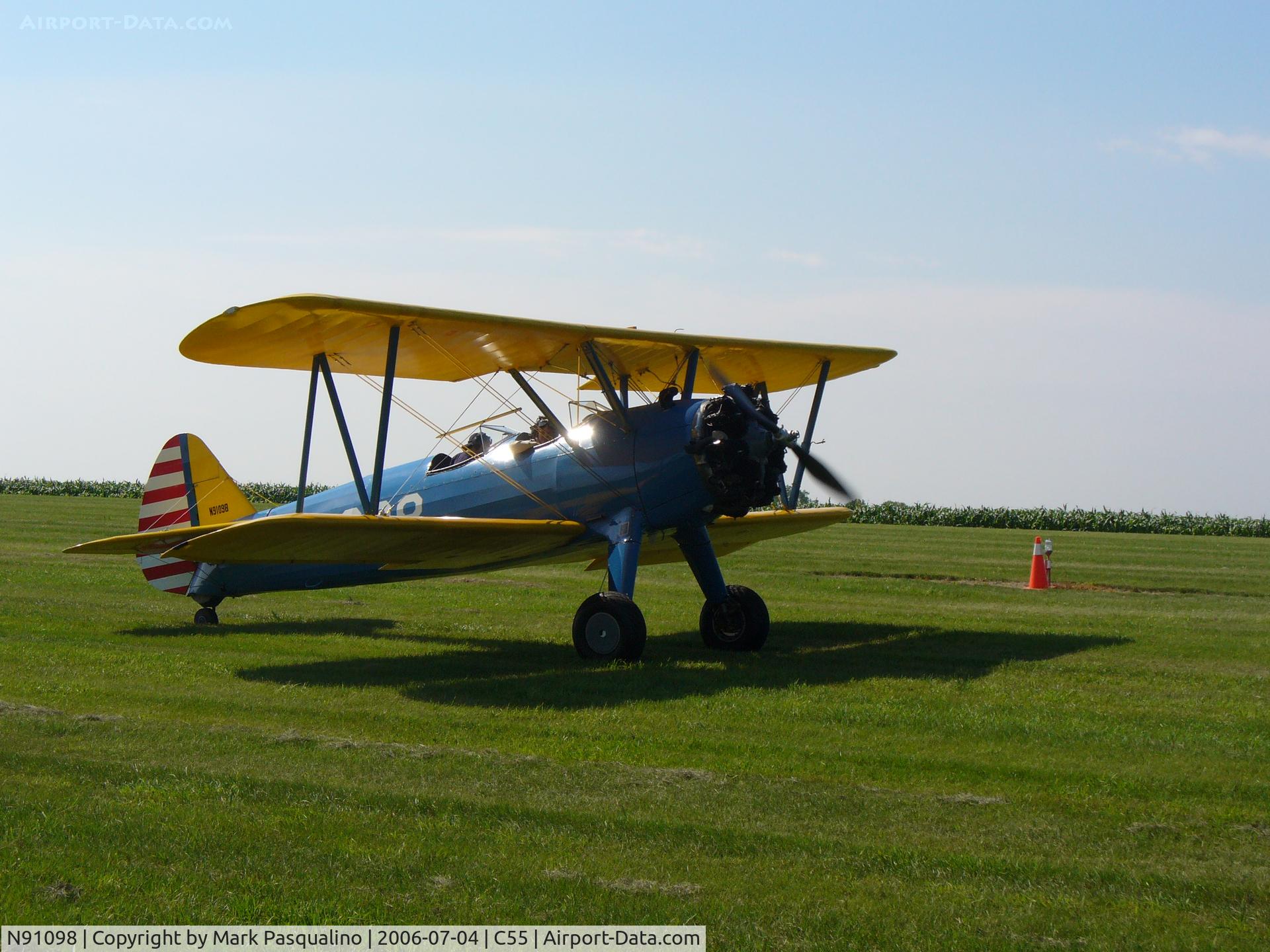 N91098, 1943 Boeing B75N1 C/N 75-7780, Stearman