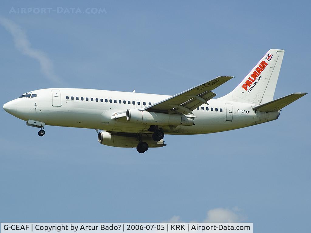 G-CEAF, 1974 Boeing 737-229 C/N 20910, EUROPEAN - PALMAIR
