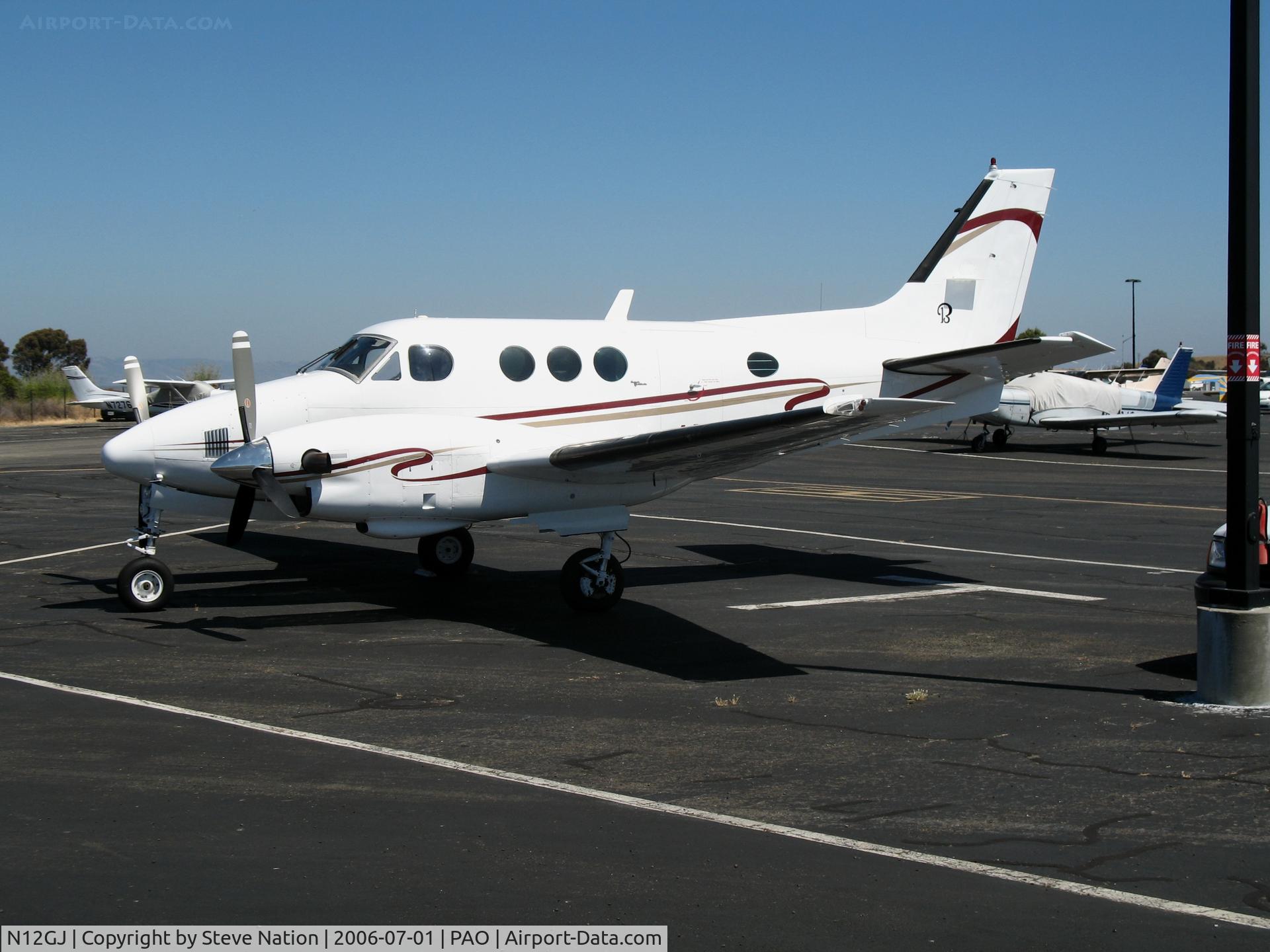 N12GJ, 1972 Beech E-90 King Air C/N LW-12, Building Ideas 1972 Beech King Air E90 on sunny Saturday afternoon @ Palo Alto Municipal Airport, CA