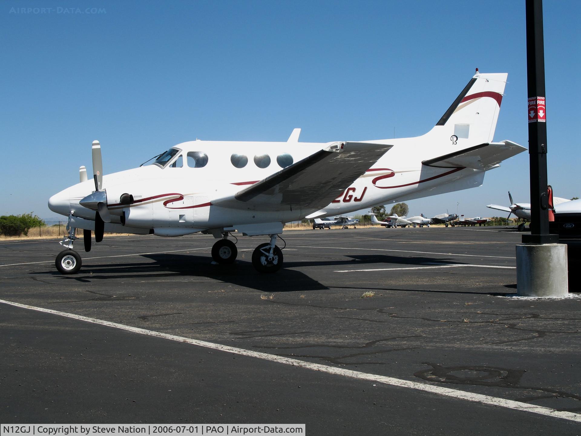 N12GJ, 1972 Beech E-90 King Air C/N LW-12, Building Ideas 1972 Beech King Air E90 on sunny Saturday afternoon @ Palo Alto Municipal Airport, CA