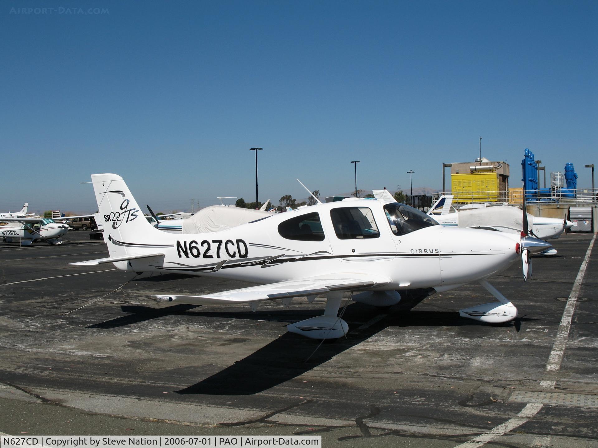 N627CD, 2008 Vans RV-7A C/N 71382, Davila Aviation 2005 Cirrus Design SR22 on sunny Saturday afternoon @ Palo Alto Municipal Airport, CA