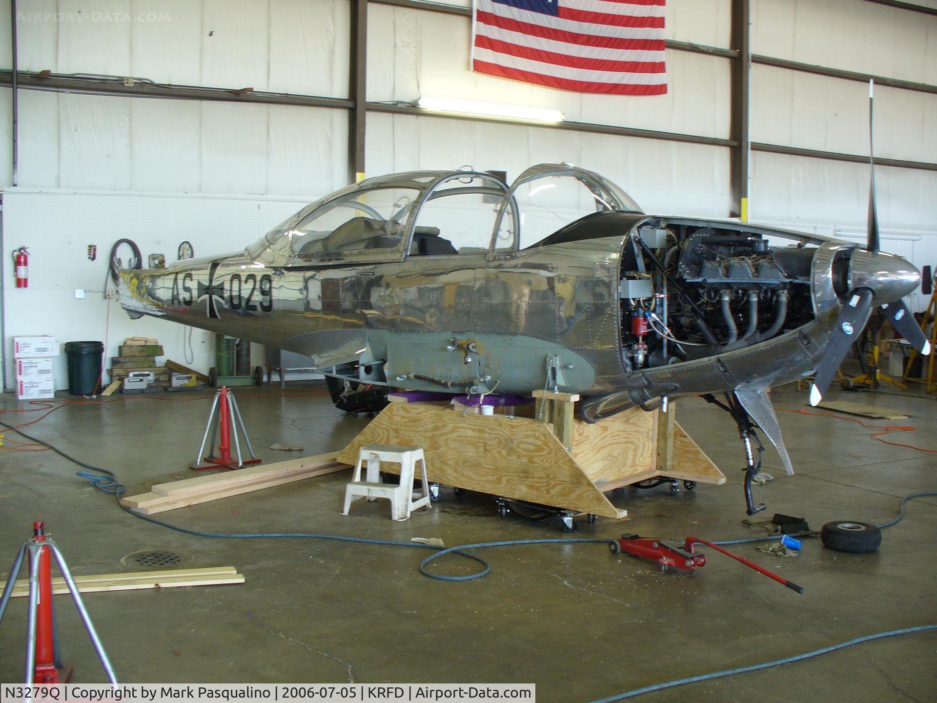 N3279Q, 1960 Focke-Wulf FWP-149D C/N 190, FW P.149D taken apart to go overseas