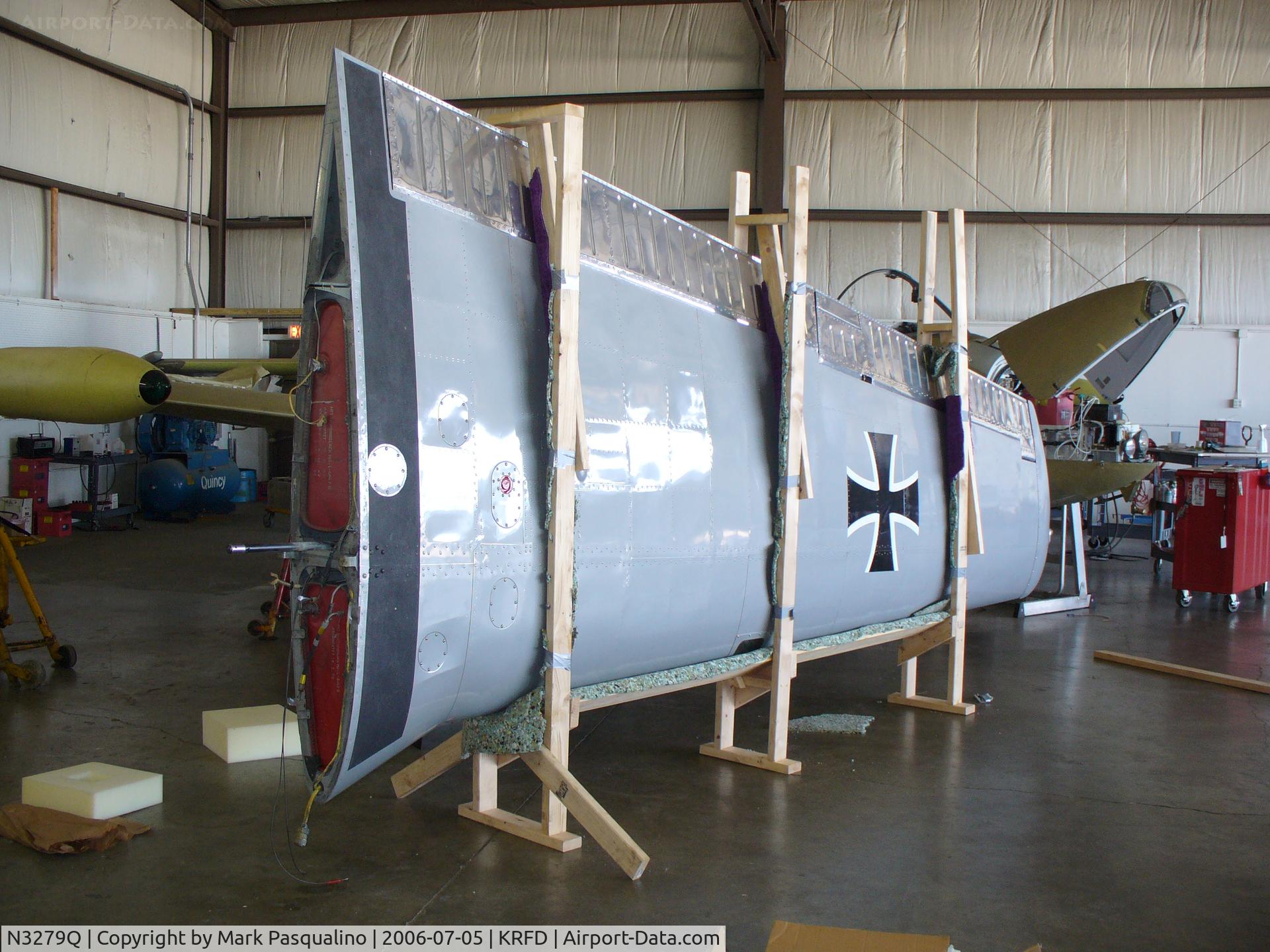 N3279Q, 1960 Focke-Wulf FWP-149D C/N 190, FW P.149D Left wing ready to go. All fuel and oil has been drained from aircraft