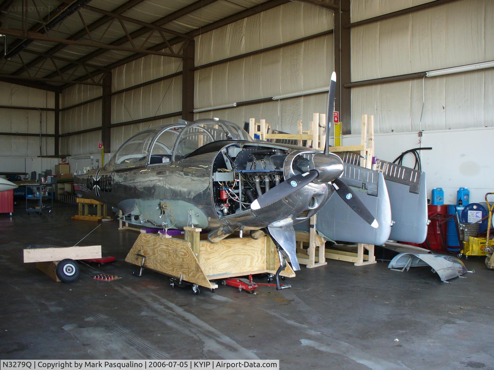 N3279Q, 1960 Focke-Wulf FWP-149D C/N 190, FW P.149D Ready to go into a container. Being shipped to new owner in Australia.