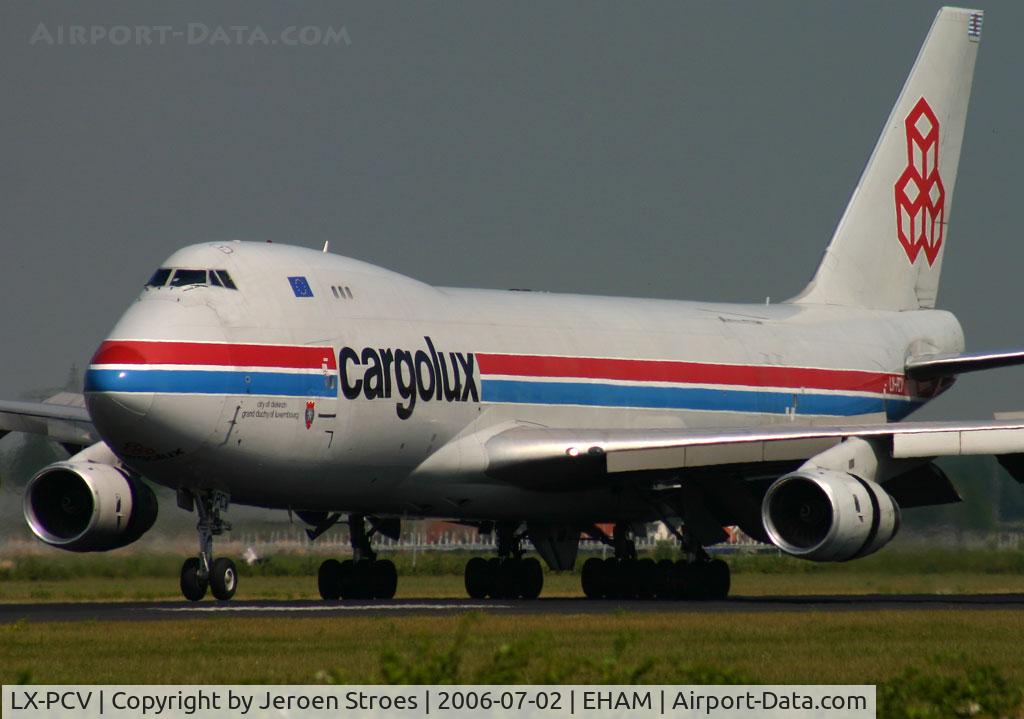 LX-PCV, 1999 Boeing 747-4R7F/SCD C/N 29732, Coming into Amsterdam for a maintenance check